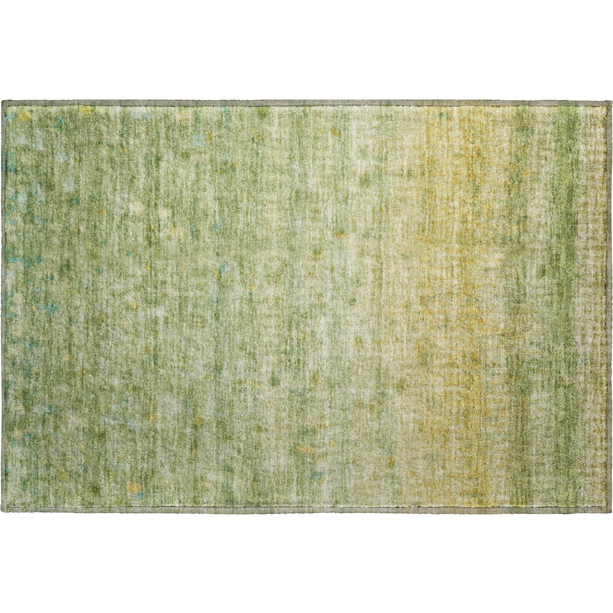 Oaxaca Machine Washable Transitional Sage Green Rug 1'8" x 2'6" #shape_Rectangle