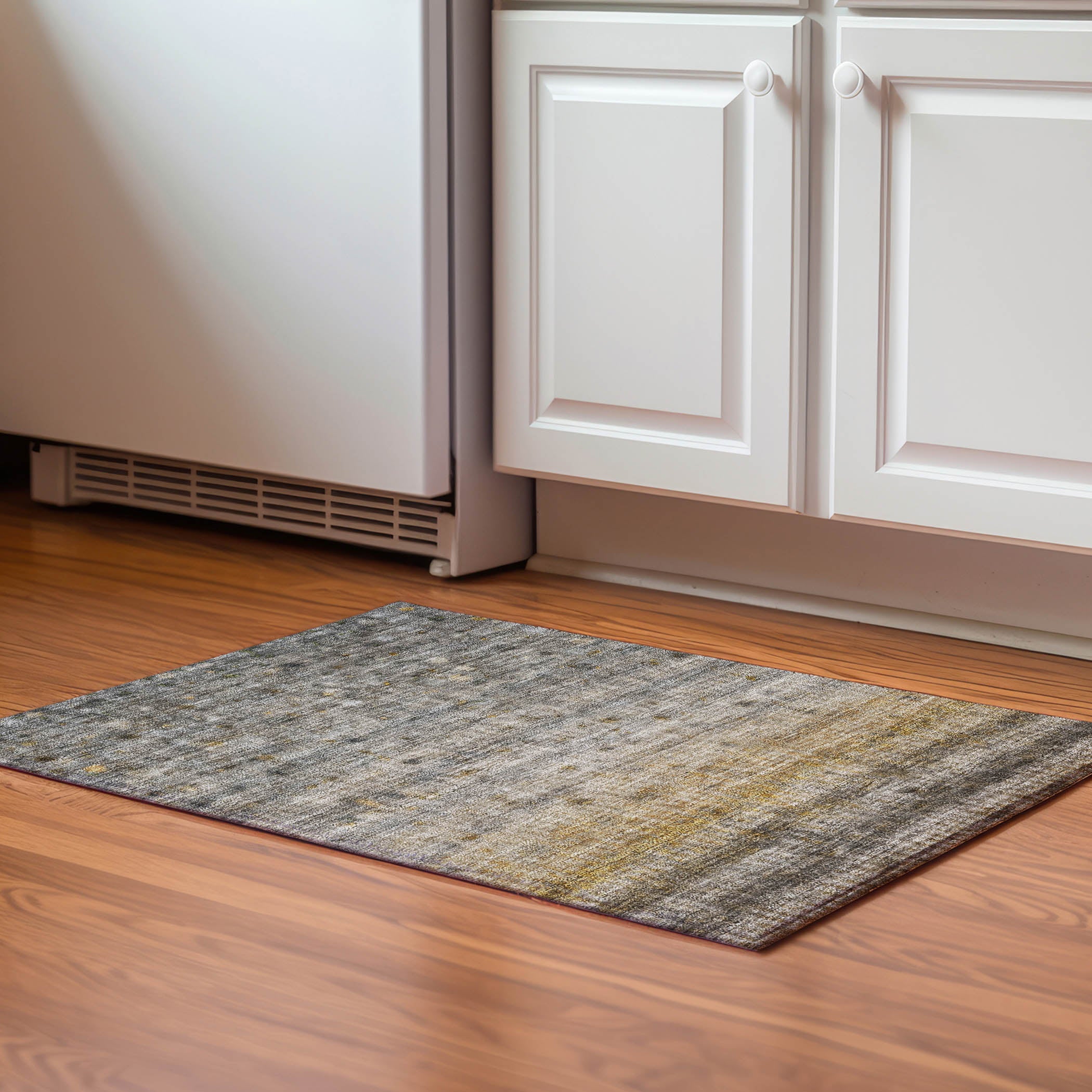 Oaxaca Machine Washable Transitional Taupe Brown Rug 1'8" x 2'6" #shape_Rectangle