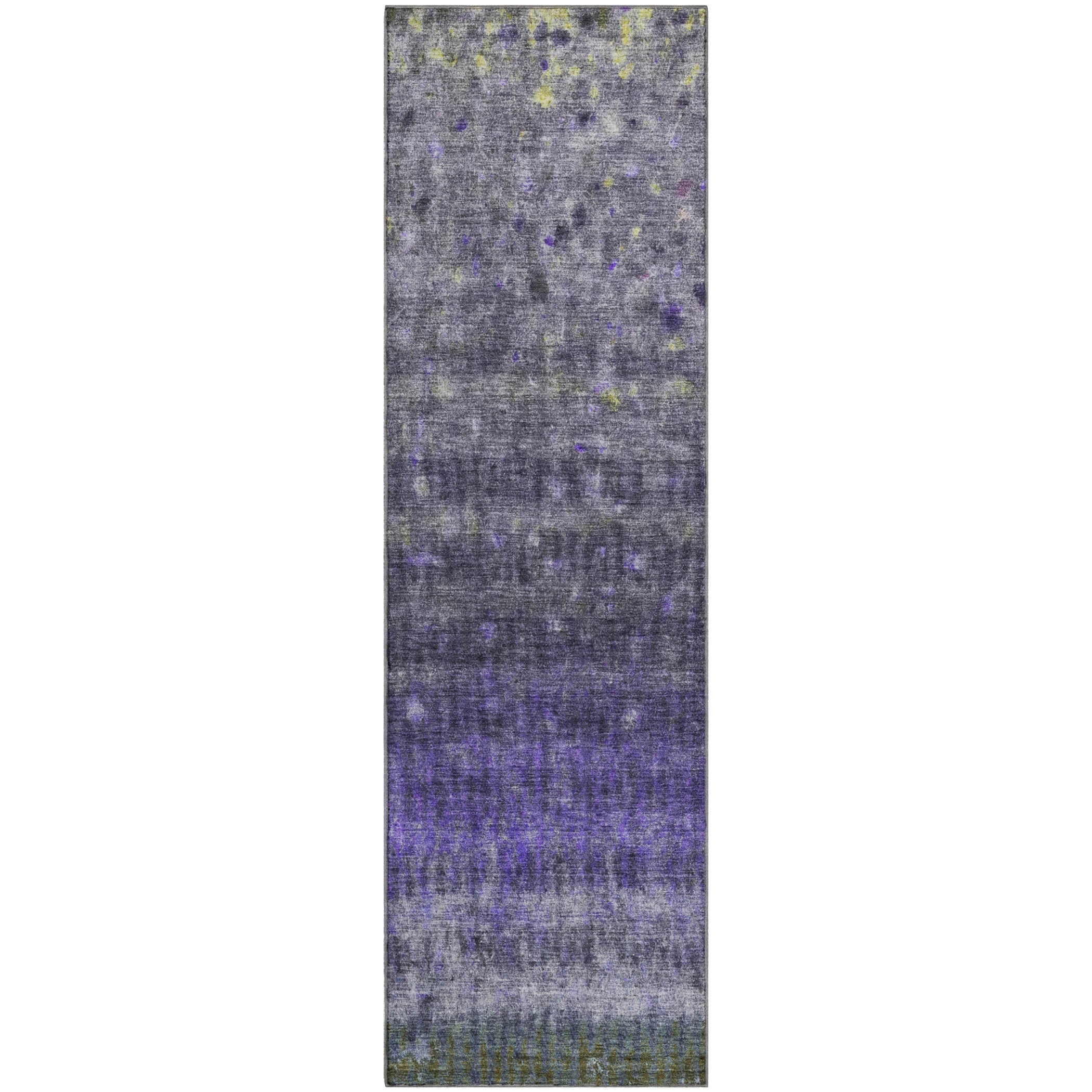 Bergen Machine Washable Transitional Purple Rug 2'3" x 7'6" #shape_Runner