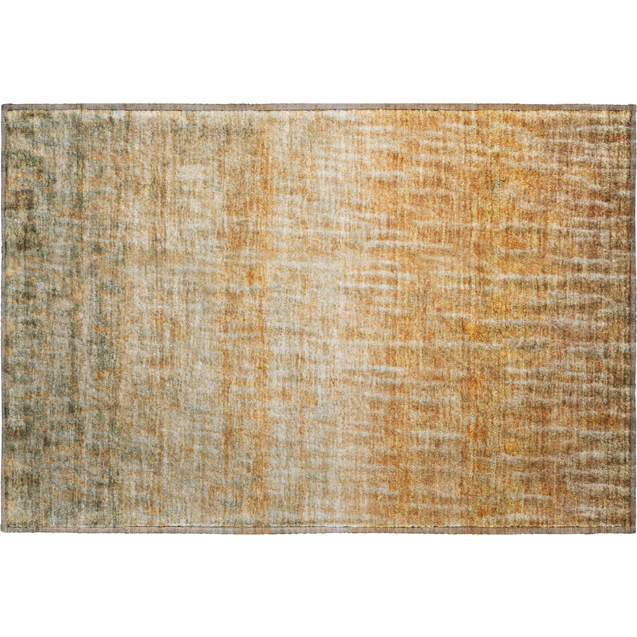 Antigua Machine Washable Transitional Copper Orange Rug 1'8" x 2'6" #shape_Rectangle