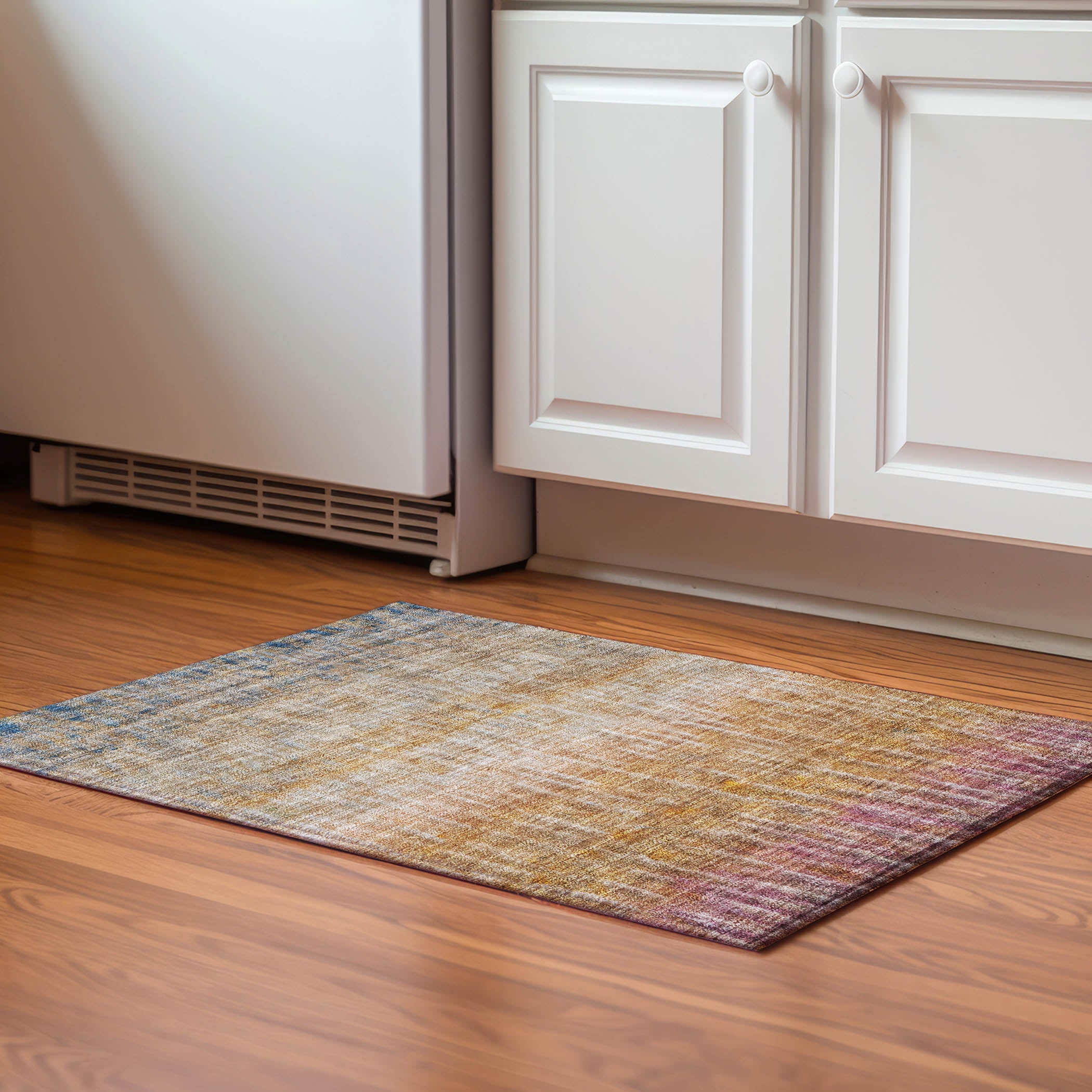 Antigua Machine Washable Transitional Orange Rug 1'8" x 2'6" #shape_Rectangle