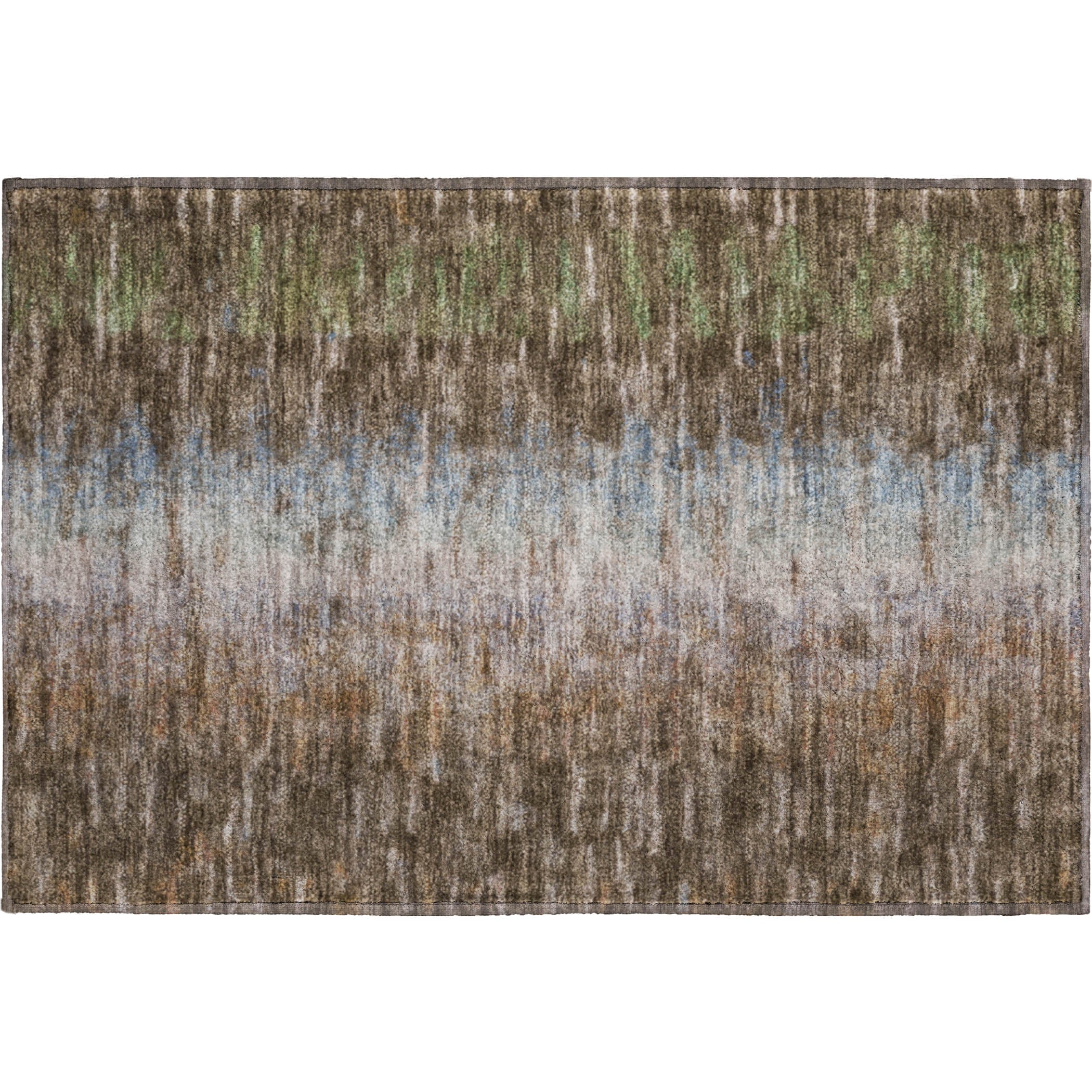 Sintra Machine Washable Transitional Brown Rug 1'8" x 2'6" #shape_Rectangle