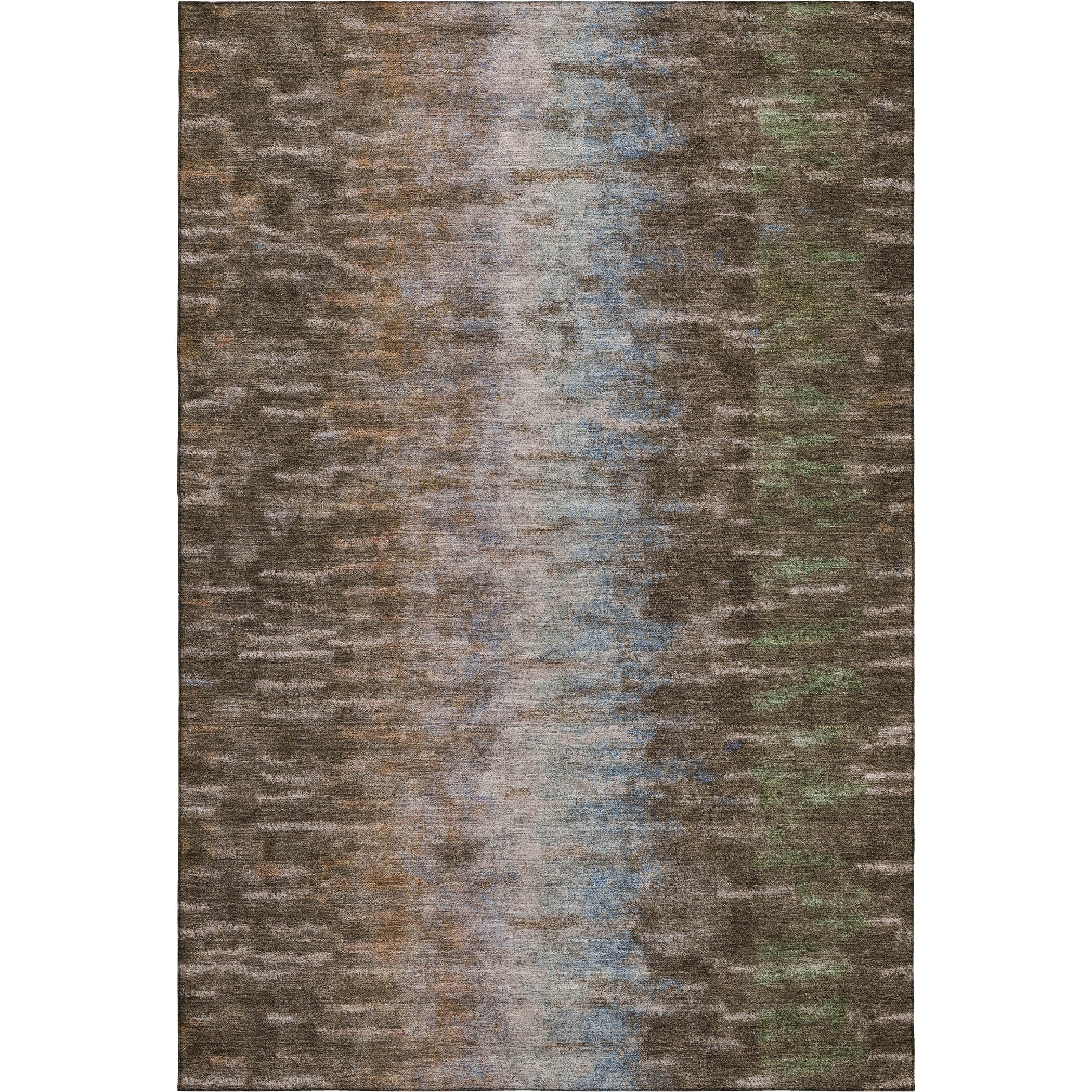 Sintra Machine Washable Transitional Brown Rug 3' x 5' #shape_Rectangle