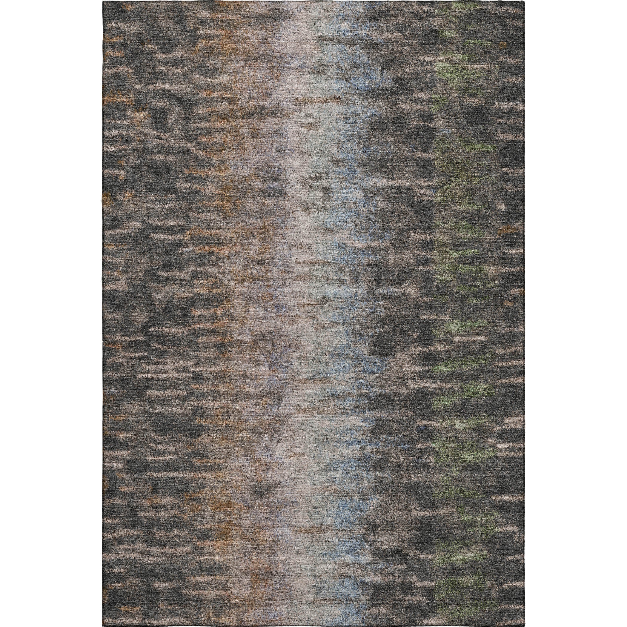 Sintra Machine Washable Transitional Granite Gray Rug 3' x 5' #shape_Rectangle