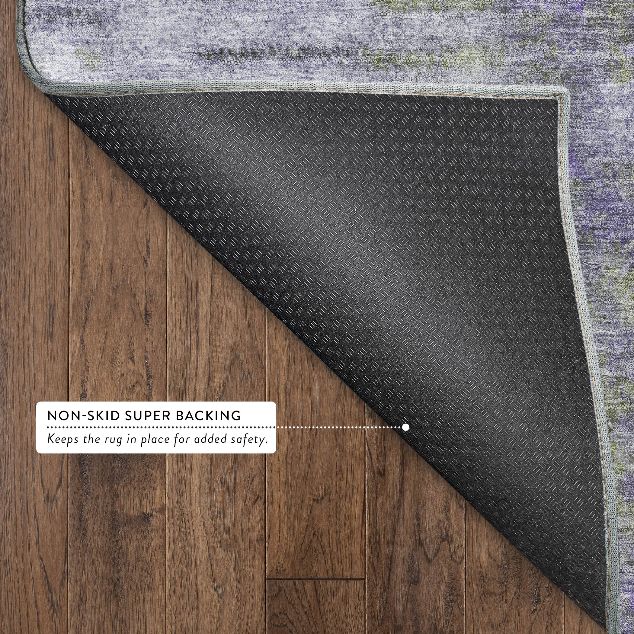 Marrakech Machine Washable Transitional Purple Rug 1'8" x 2'6" #shape_Rectangle