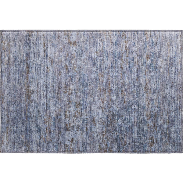 Dubrovnik Machine Washable Transitional Blue Rug 1'8" x 2'6"