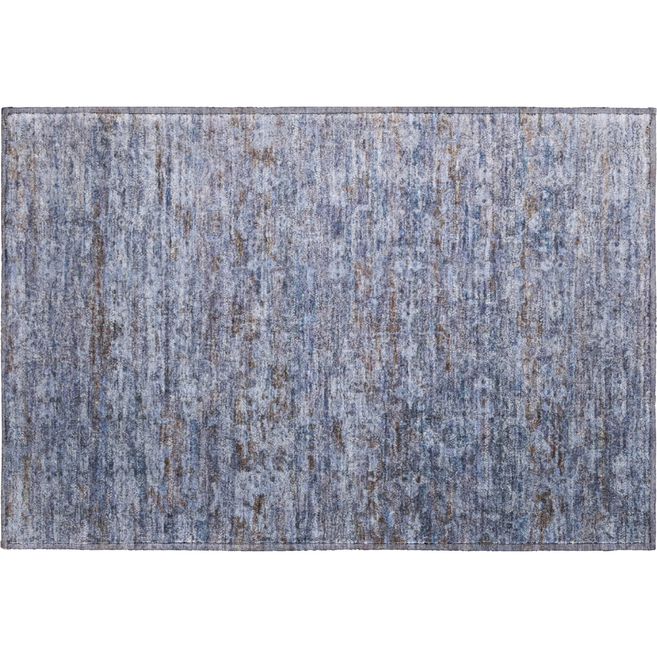 Dubrovnik Machine Washable Transitional Blue Rug 1'8" x 2'6" #shape_Rectangle