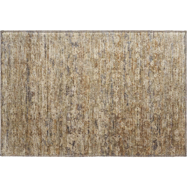 Dubrovnik Machine Washable Transitional Brown Rug 1'8" x 2'6"