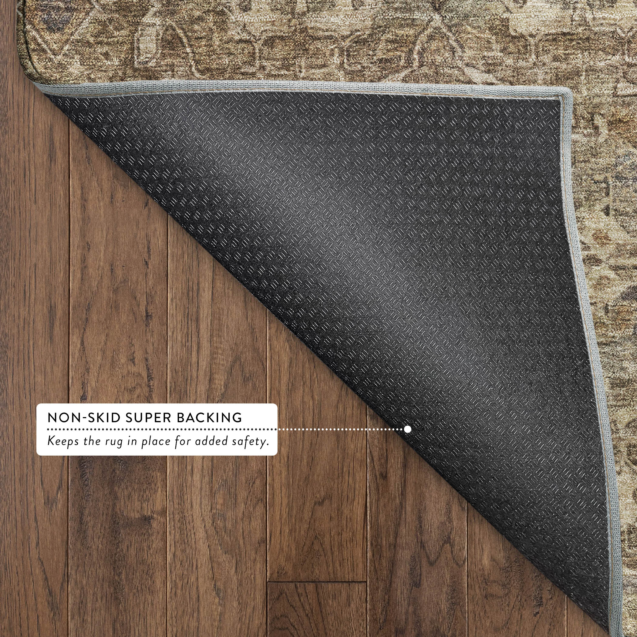 Dubrovnik Machine Washable Transitional Brown Rug 1'8" x 2'6" #shape_Rectangle