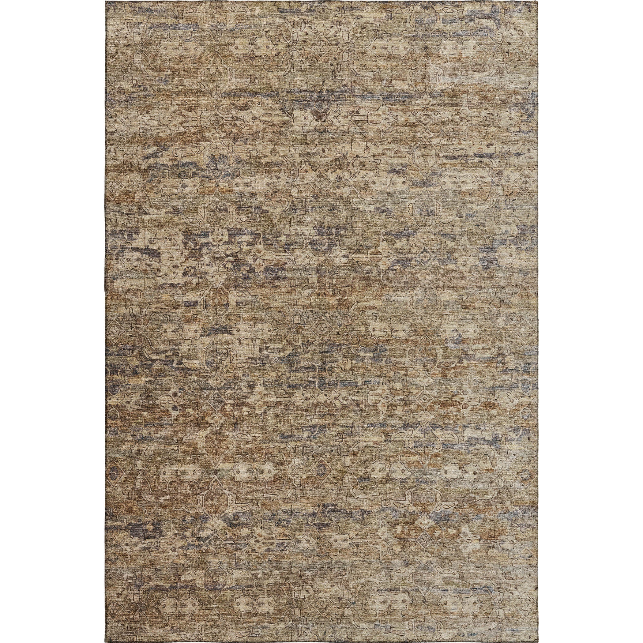 Dubrovnik Machine Washable Transitional Brown Rug 3' x 5' #shape_Rectangle