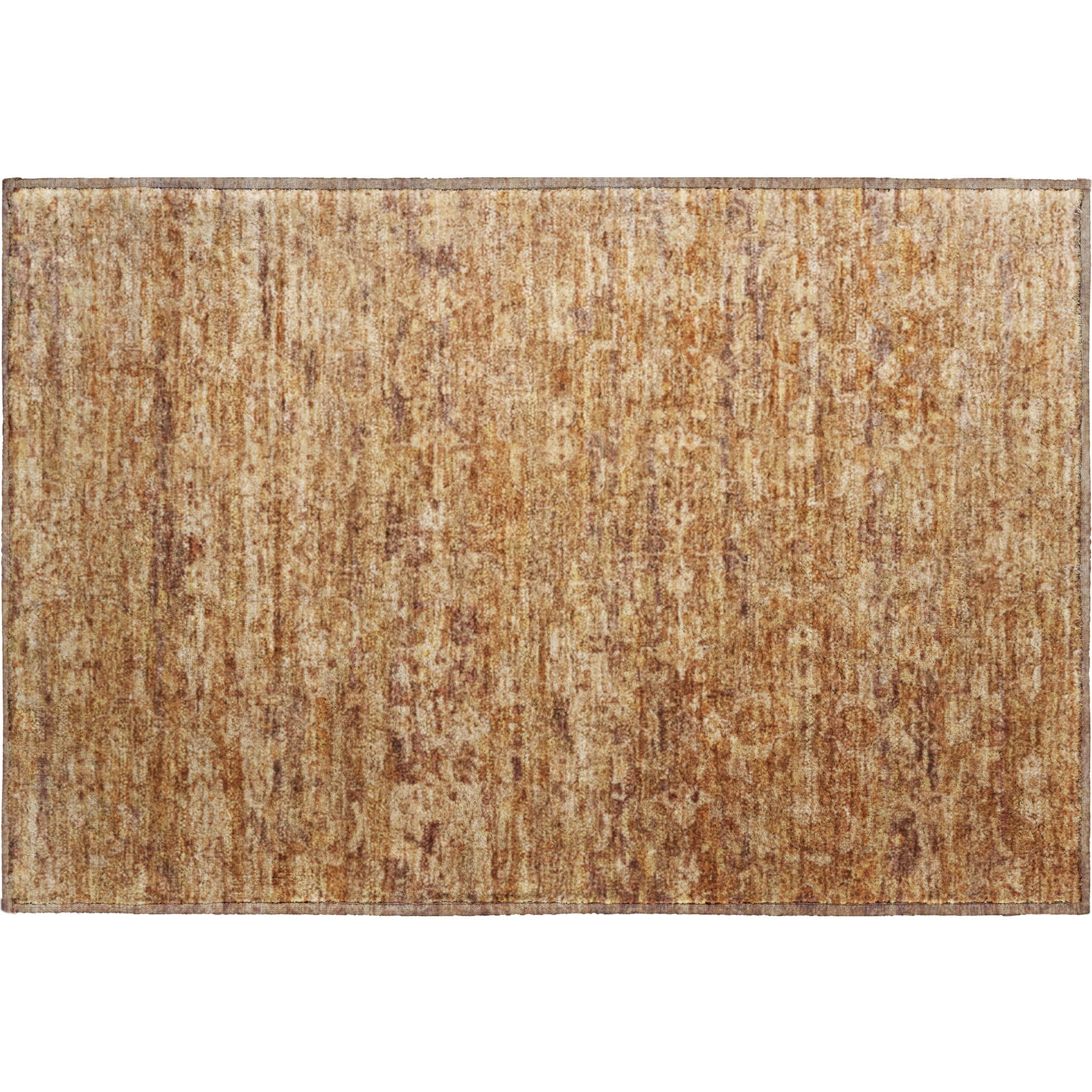 Dubrovnik Machine Washable Transitional Paprika Orange Rug 1'8" x 2'6" #shape_Rectangle