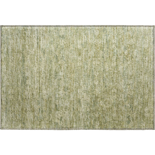 Dubrovnik Machine Washable Transitional Sage Green Rug 1'8" x 2'6"