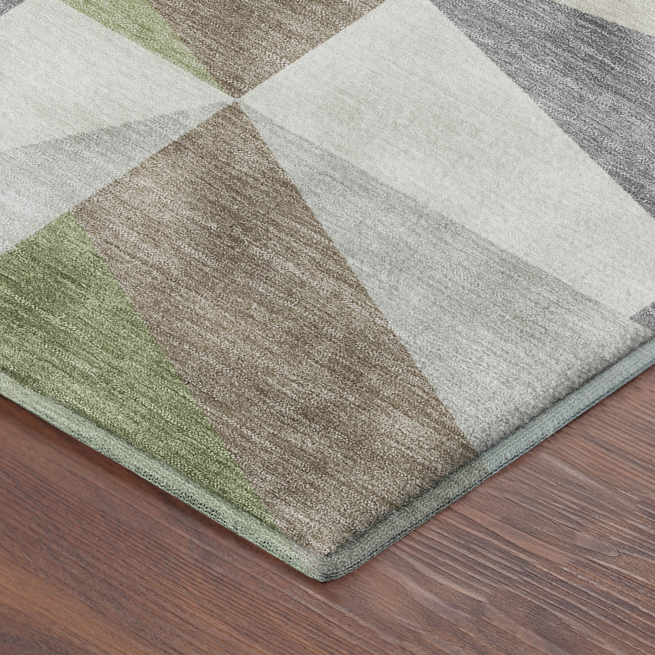 Marrakech Machine Washable Transitional Aloe Green Rug 1'8" x 2'6" #shape_Rectangle