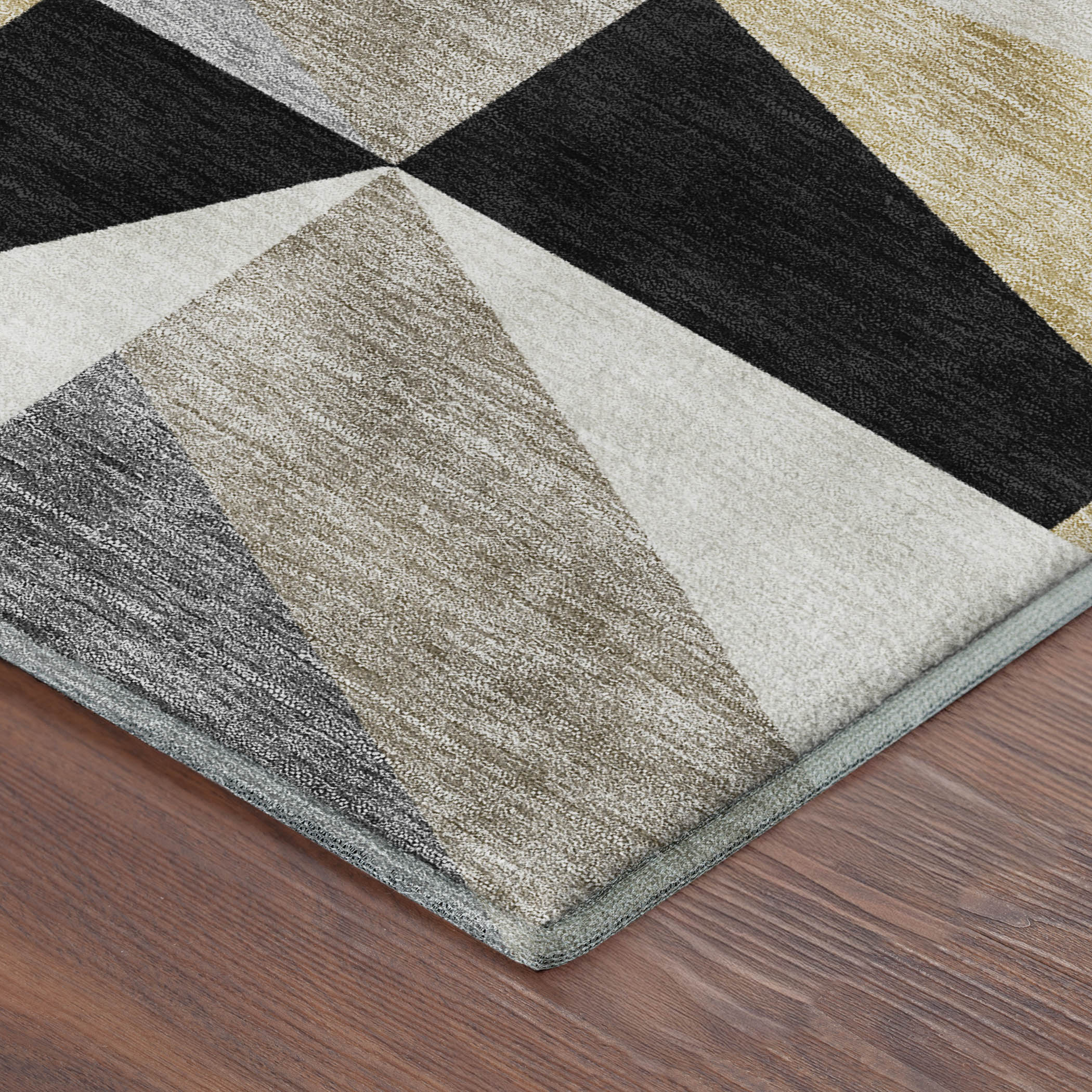 Marrakech Machine Washable Transitional Black Rug 1'8" x 2'6" #shape_Rectangle