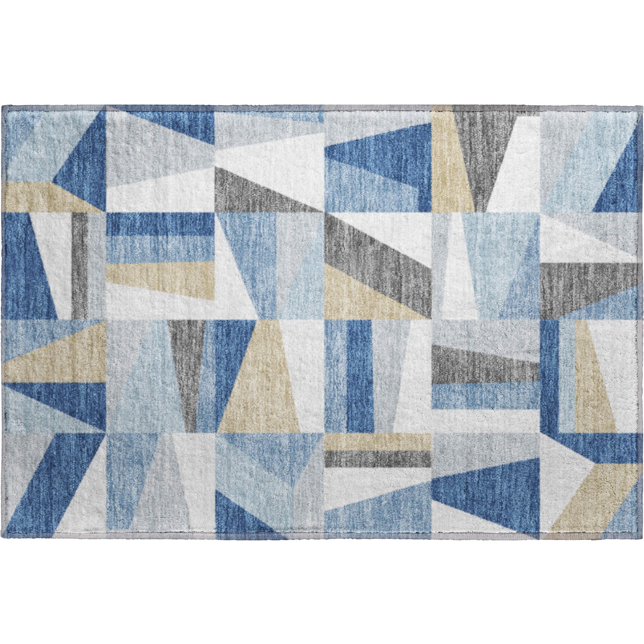 Marrakech Machine Washable Transitional Blue Rug 1'8" x 2'6" #shape_Rectangle
