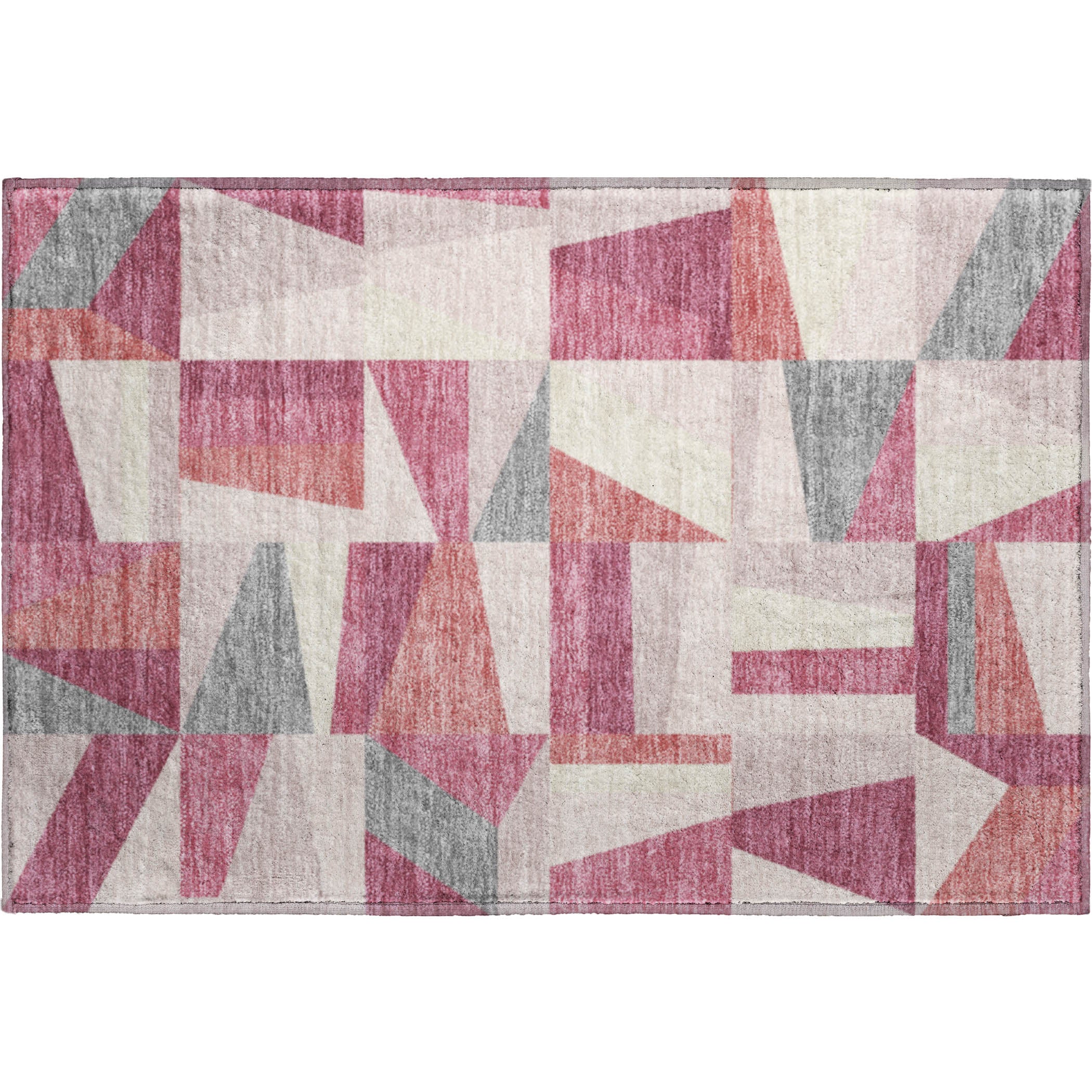 Marrakech Machine Washable Transitional Blush Pink Rug 1'8" x 2'6" #shape_Rectangle
