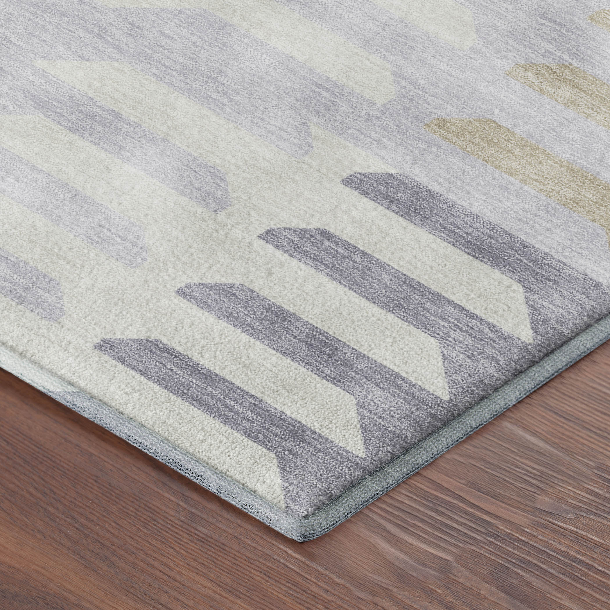 Lisbon Machine Washable Transitional Lavender Purple Rug 1'8" x 2'6" #shape_Rectangle