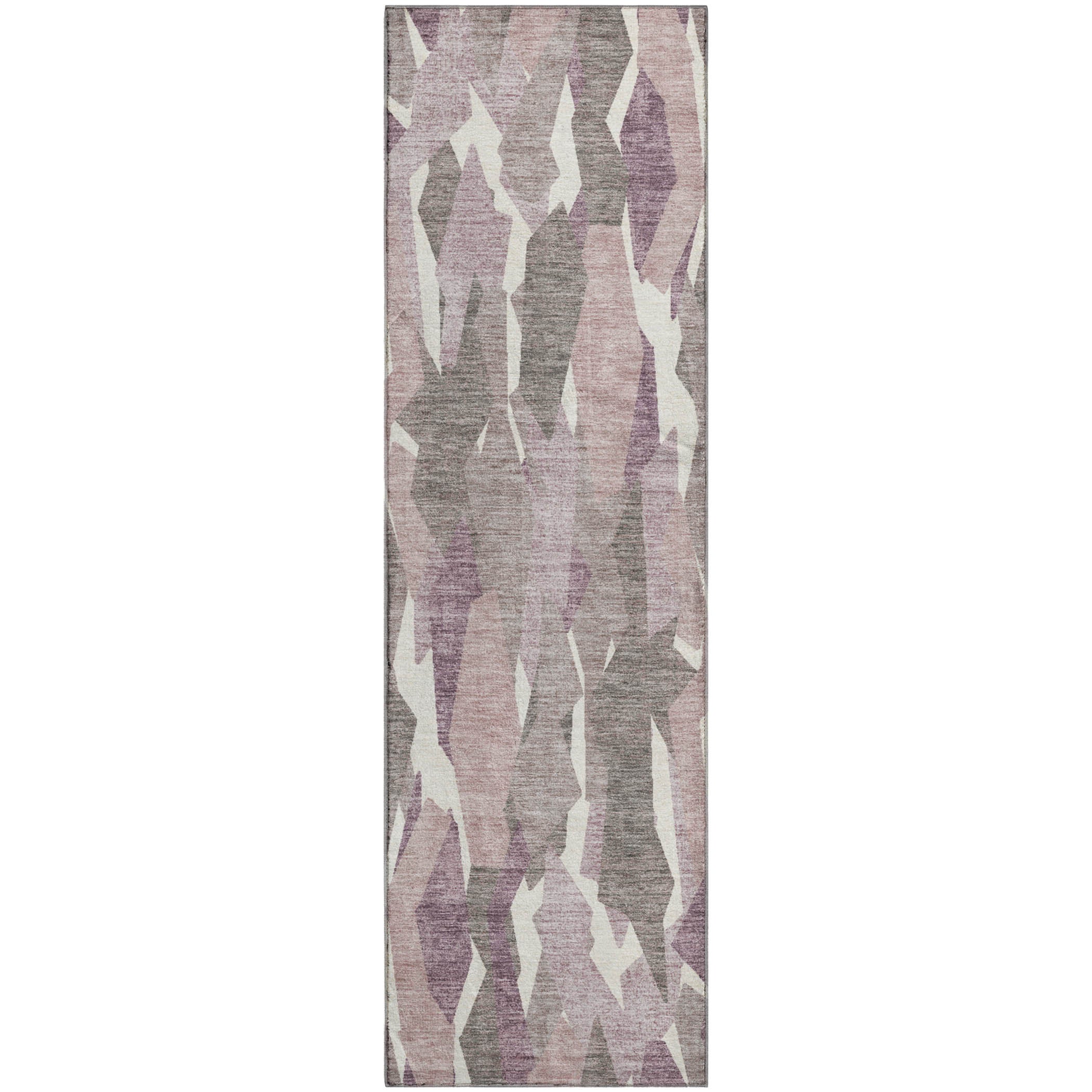 Lima Machine Washable Transitional Blush Pink Rug 2'3" x 7'6" #shape_Runner