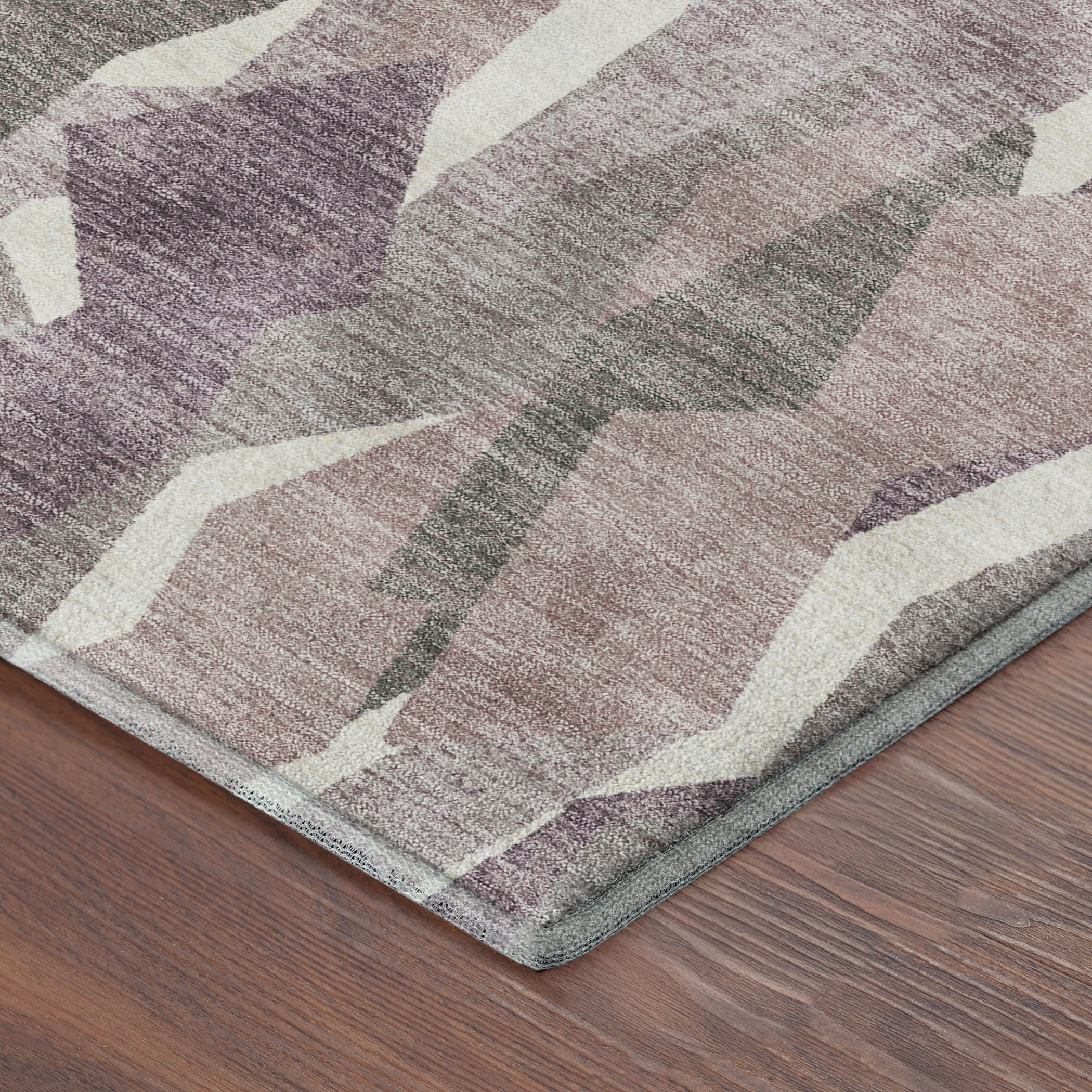 Lima Machine Washable Transitional Blush Pink Rug 1'8" x 2'6" #shape_Rectangle