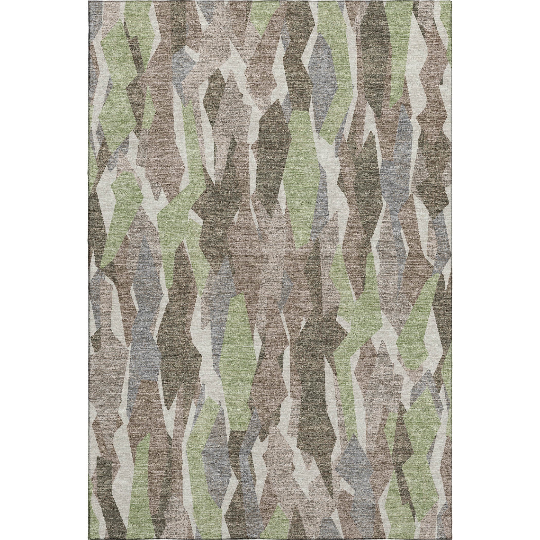 Lima Machine Washable Transitional Mocha Brown Rug 3' x 5' #shape_Rectangle