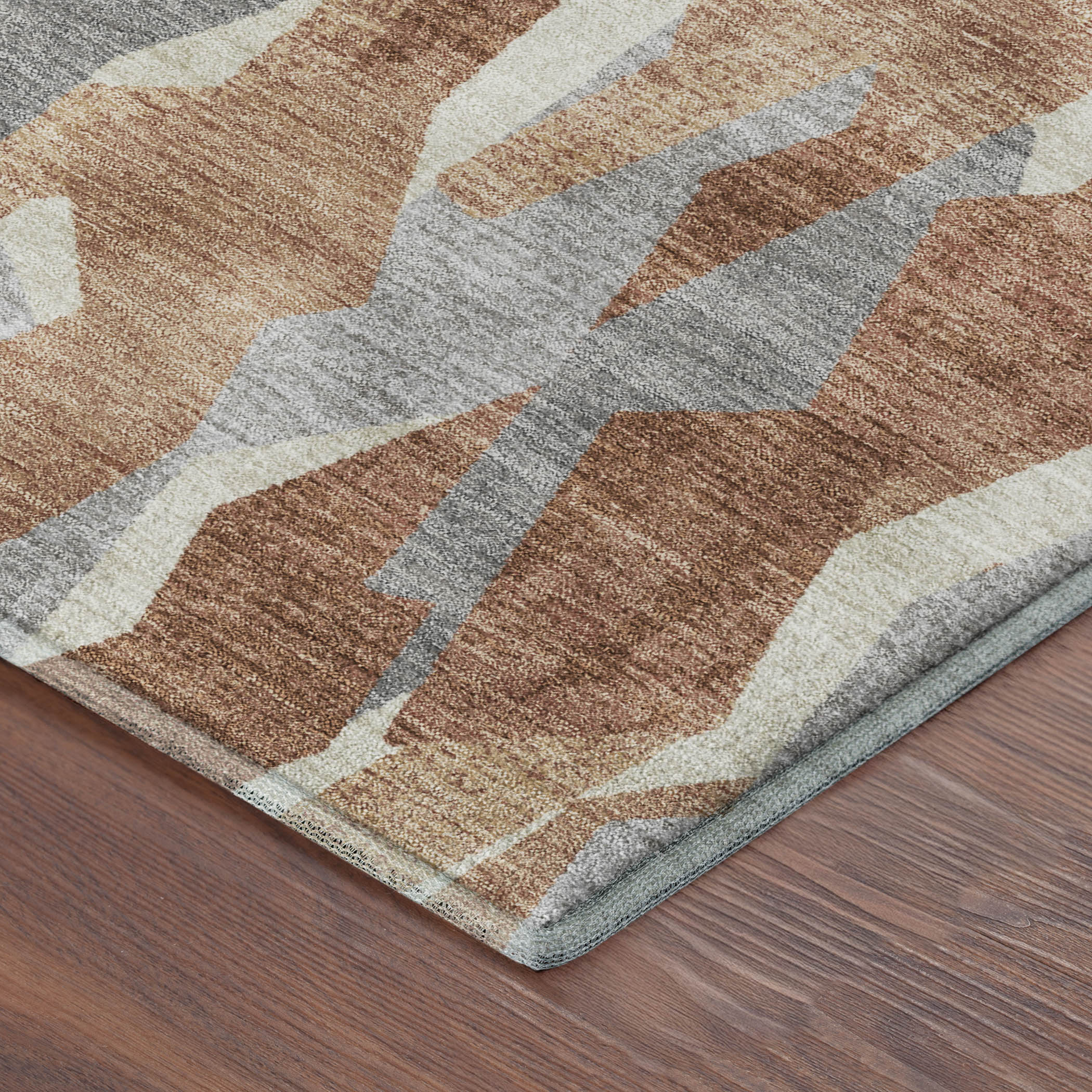Lima Machine Washable Transitional Paprika Orange Rug 1'8" x 2'6" #shape_Rectangle