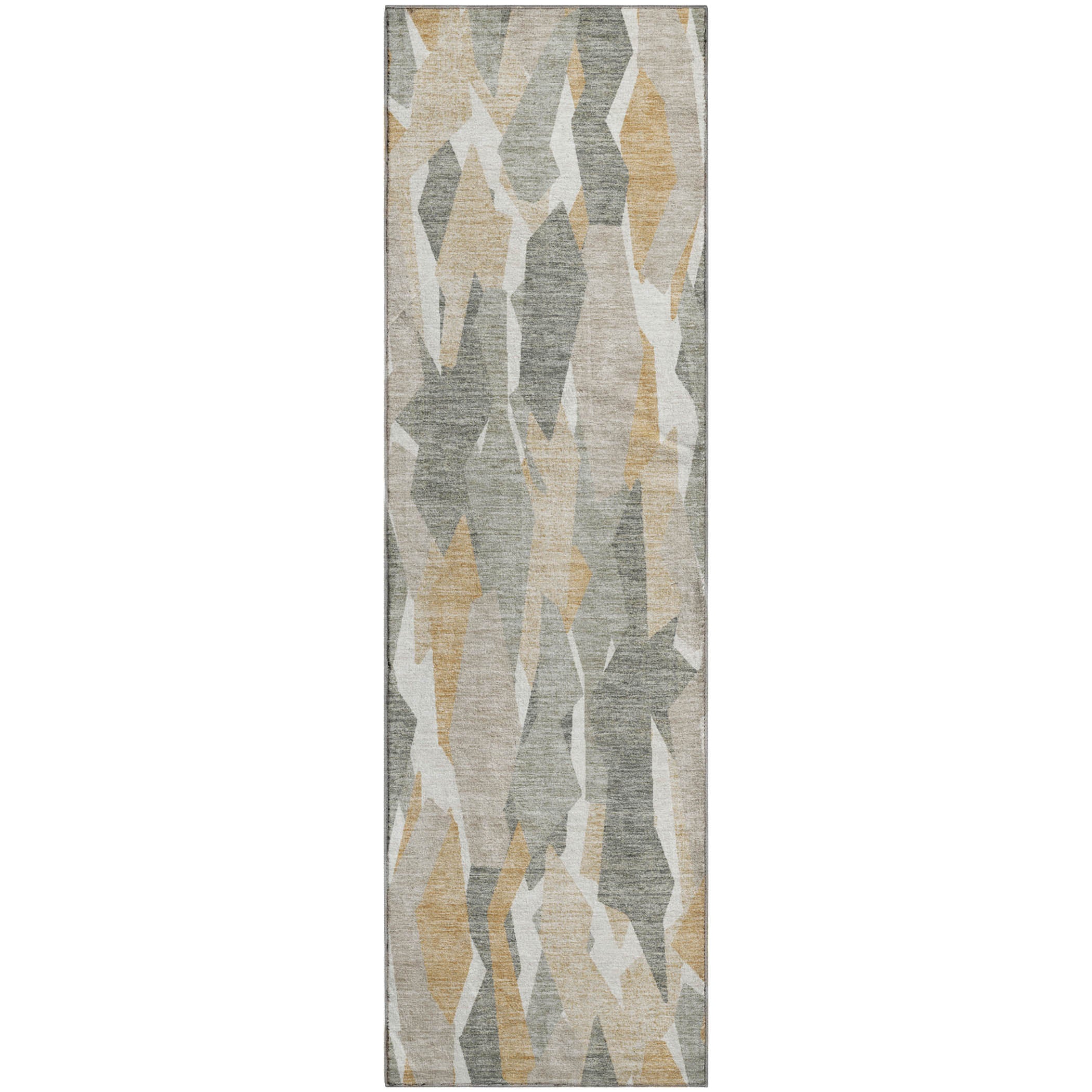 Lima Machine Washable Transitional Pewter Gray Rug 2'3" x 7'6" #shape_Runner