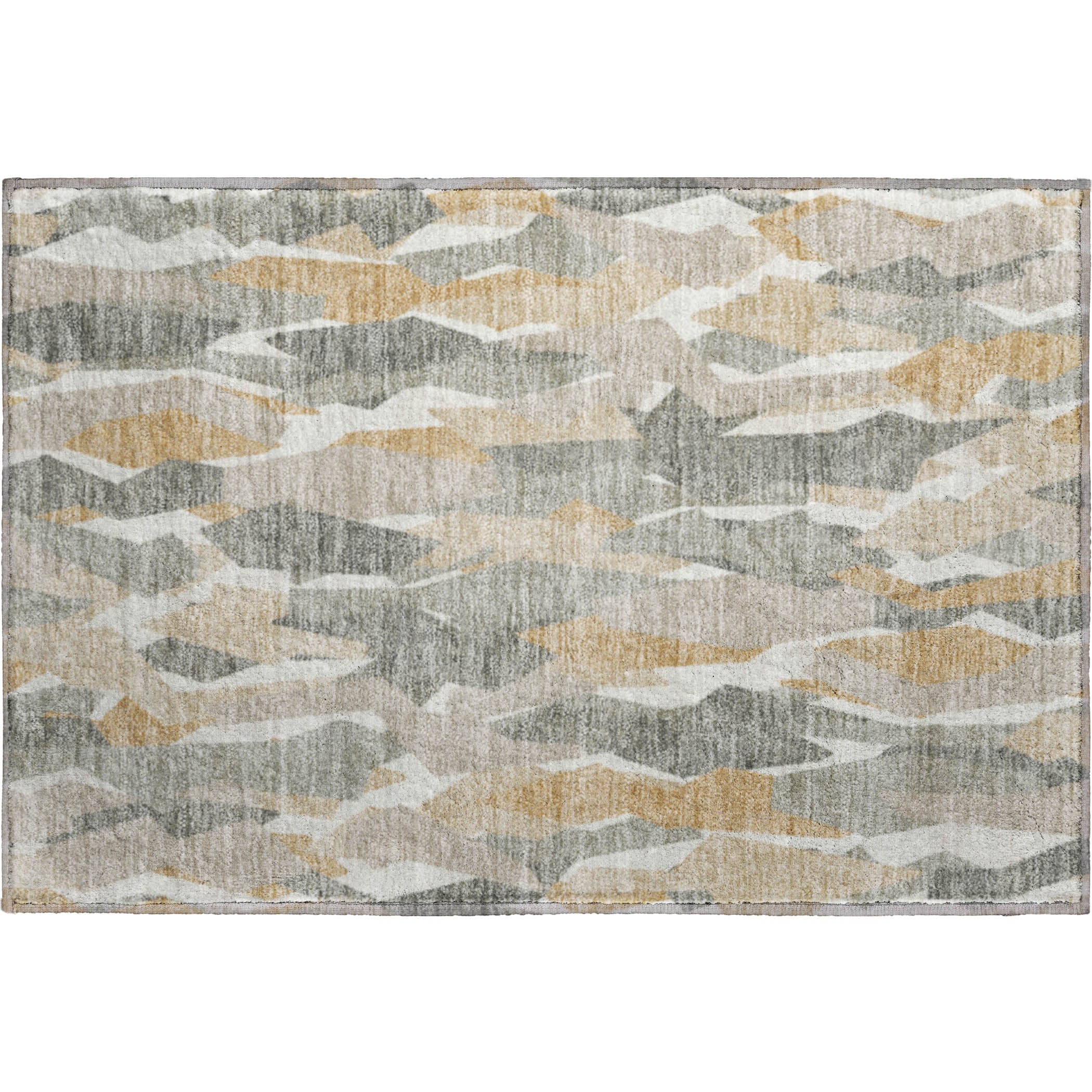 Lima Machine Washable Transitional Pewter Gray Rug 1'8" x 2'6" #shape_Rectangle