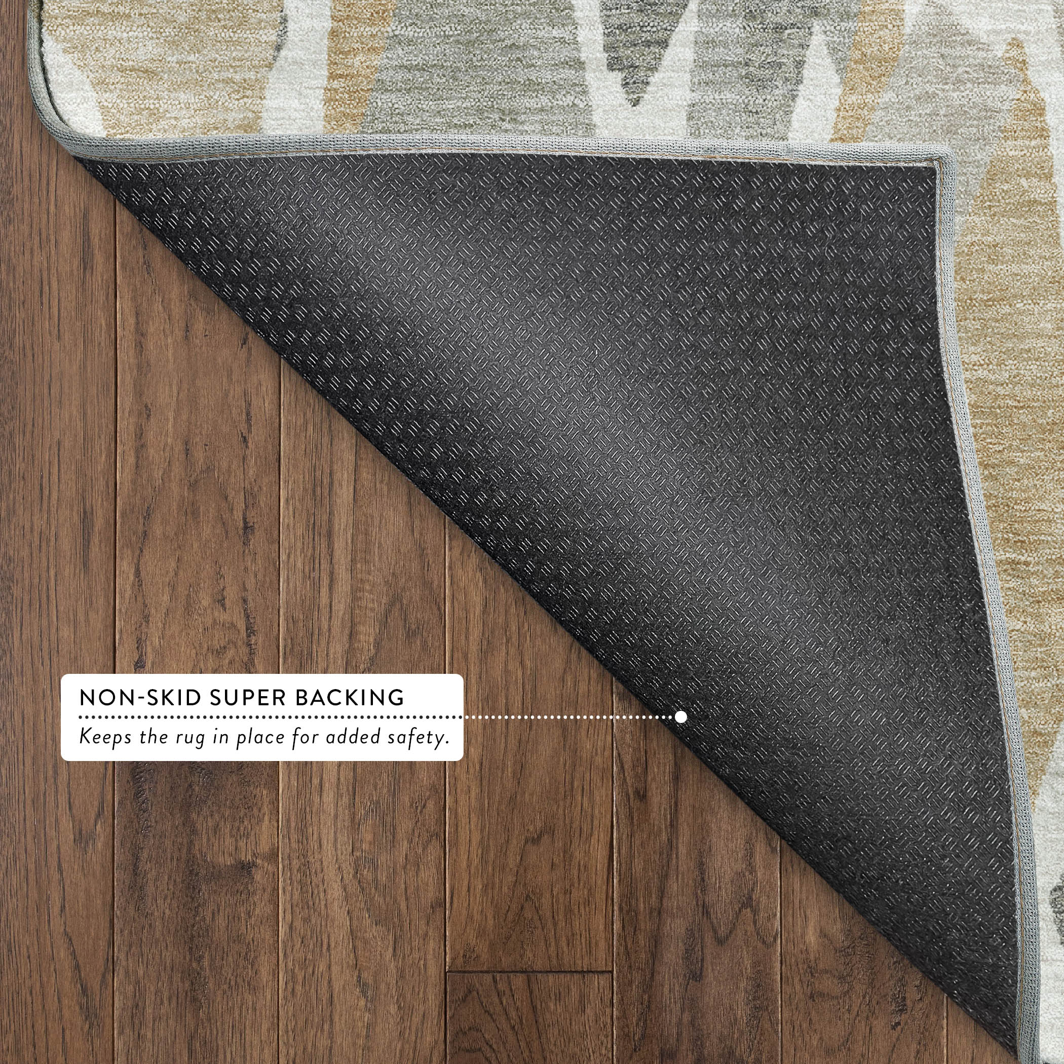 Lima Machine Washable Transitional Pewter Gray Rug 1'8" x 2'6" #shape_Rectangle