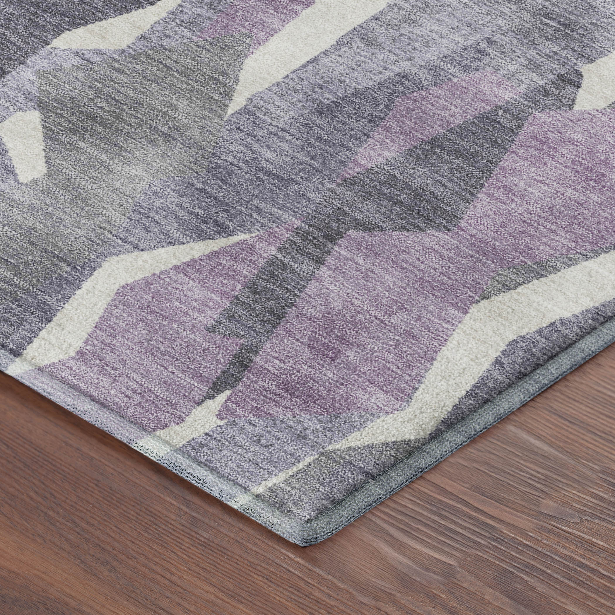 Lima Machine Washable Transitional Purple Rug 1'8" x 2'6" #shape_Rectangle