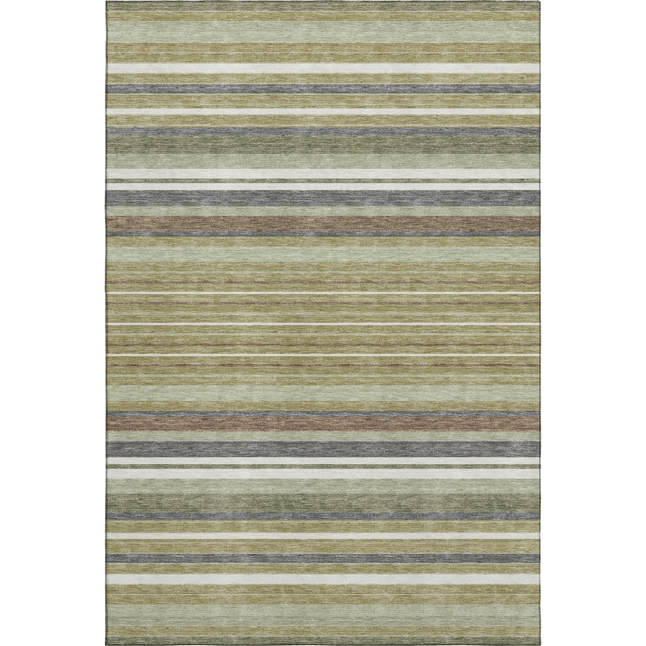 Sarajevo Machine Washable Transitional Aloe Green Rug 3' x 5' #shape_Rectangle