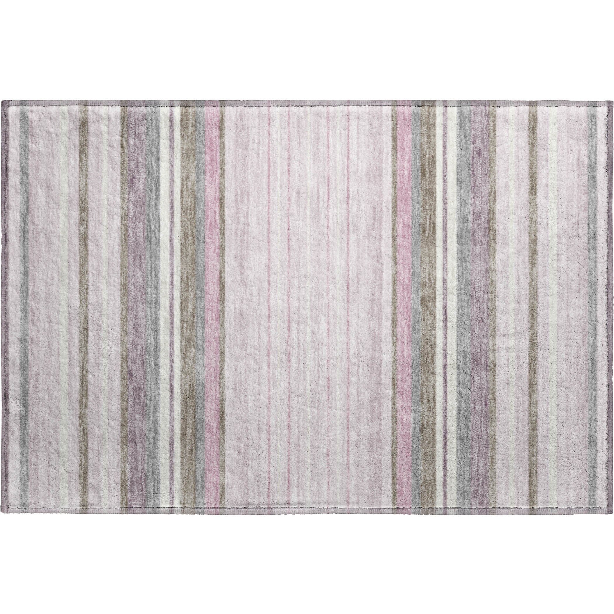 Sarajevo Machine Washable Transitional Blush Pink Rug 1'8" x 2'6" #shape_Rectangle