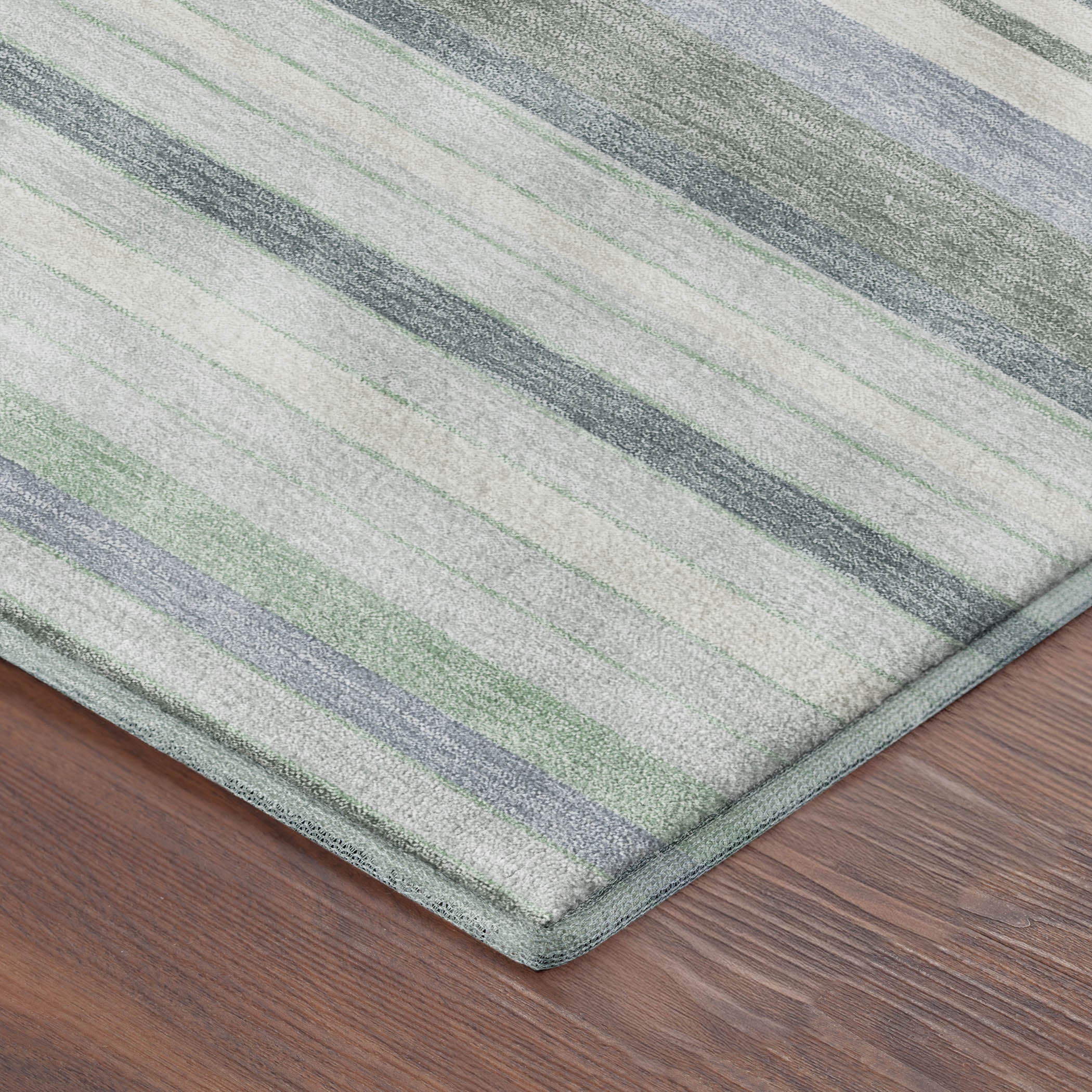 Sarajevo Machine Washable Transitional Mint Green Rug 1'8" x 2'6" #shape_Rectangle
