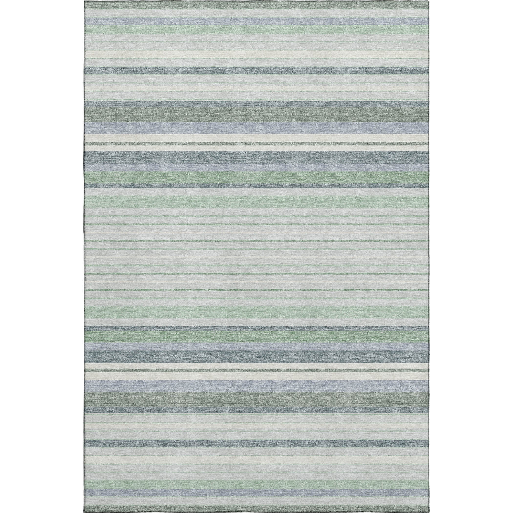 Sarajevo Machine Washable Transitional Mint Green Rug 3' x 5' #shape_Rectangle