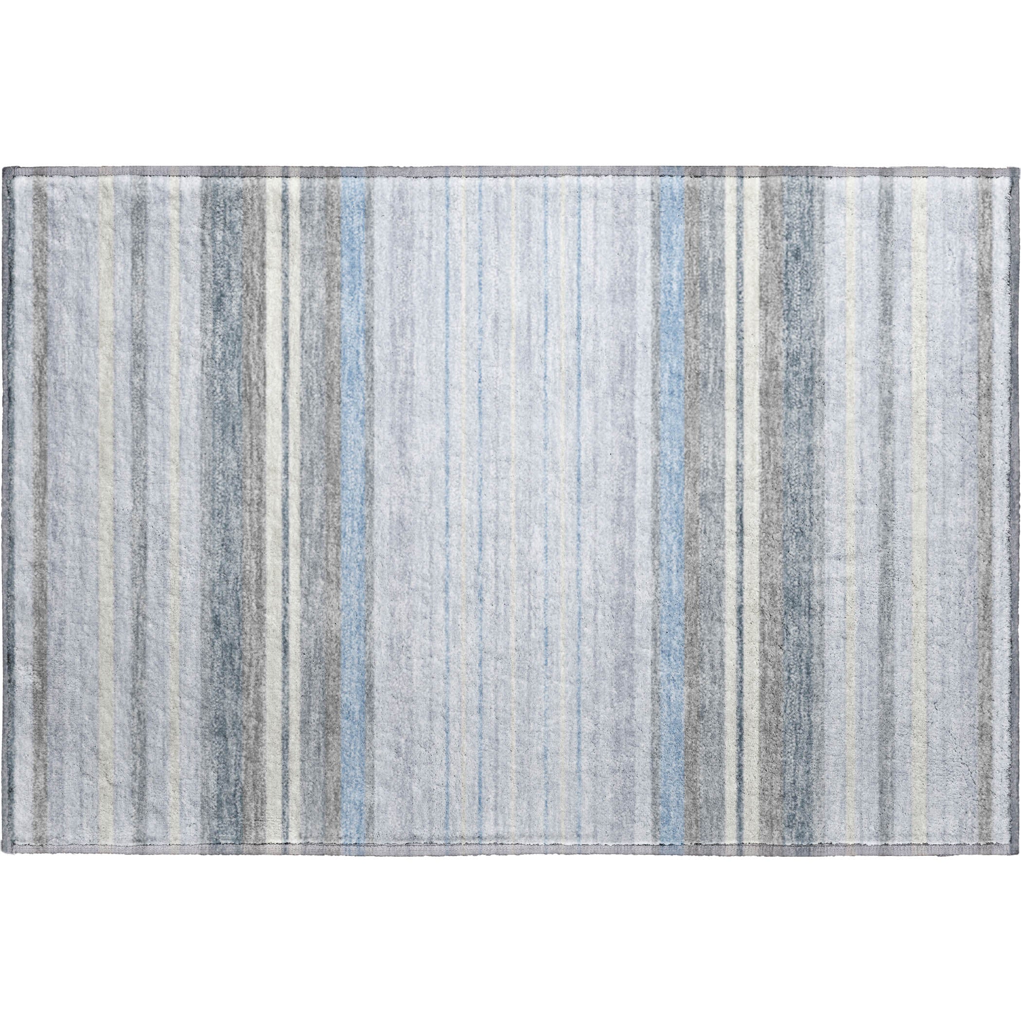 Sarajevo Machine Washable Transitional Sky Blue Rug 1'8" x 2'6" #shape_Rectangle