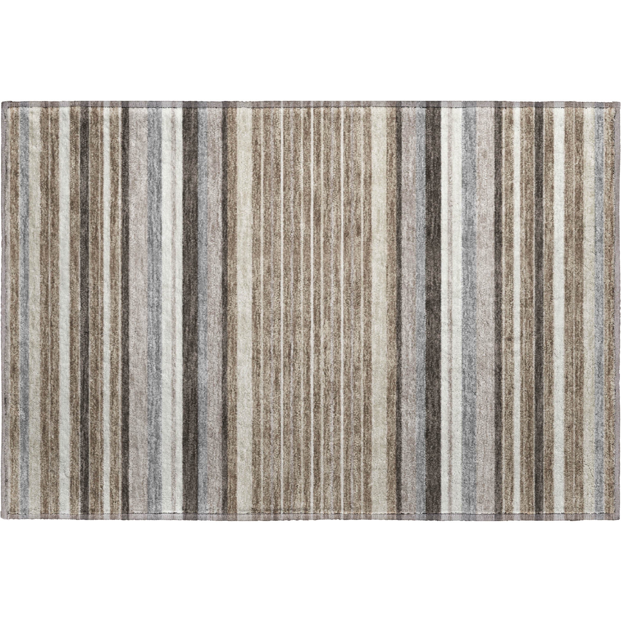 Sarajevo Machine Washable Transitional Taupe Brown Rug 1'8" x 2'6" #shape_Rectangle