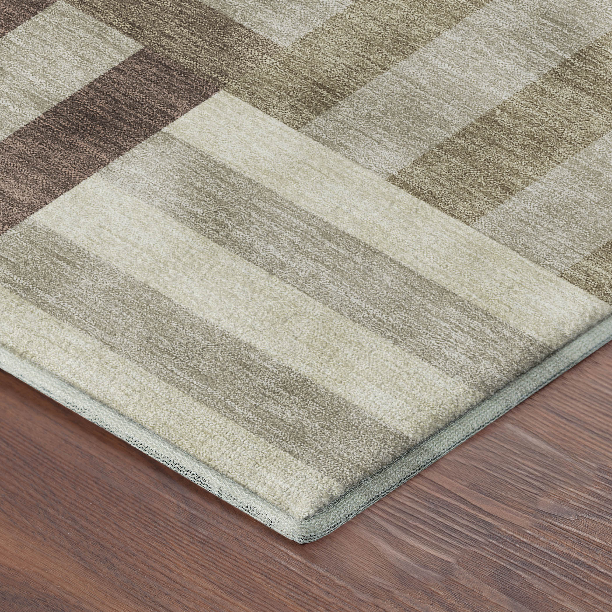 Bruges Machine Washable Transitional Brown Rug 1'8" x 2'6" #shape_Rectangle