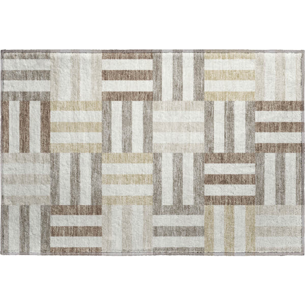 Bruges Machine Washable Transitional Ivory Rug 1'8" x 2'6"
