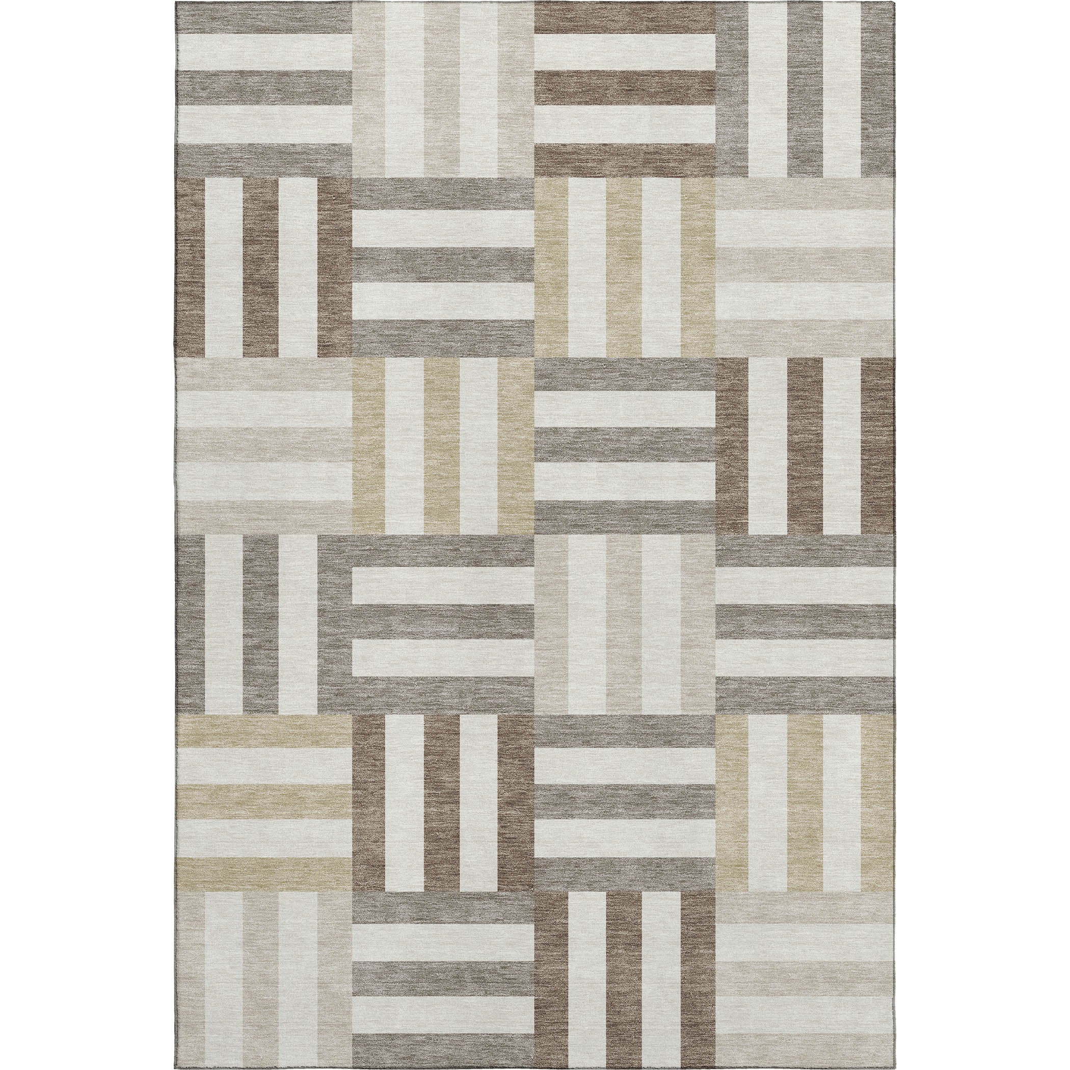 Bruges Machine Washable Transitional Ivory Rug 3' x 5' #shape_Rectangle
