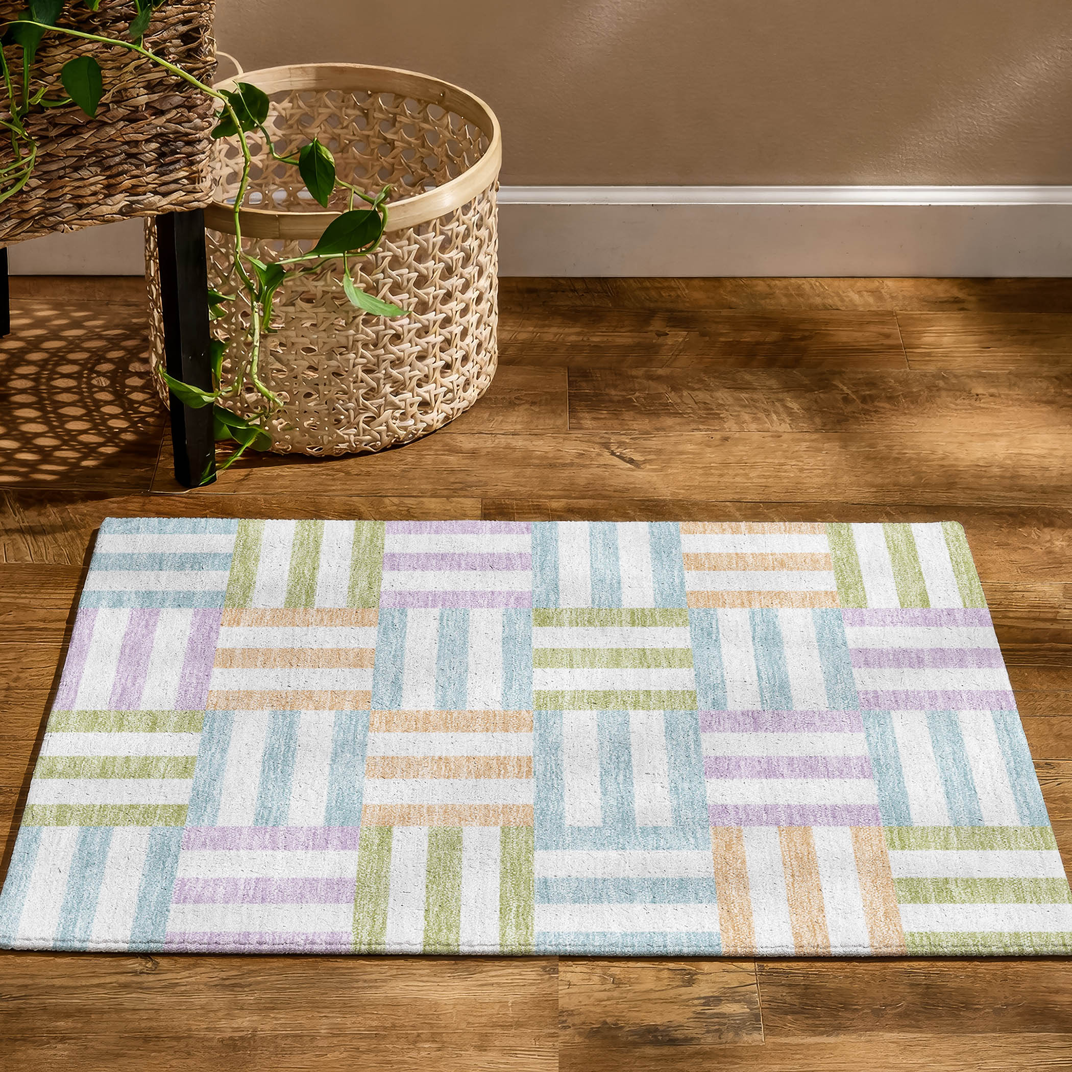 Bruges Machine Washable Transitional Pearl Ivory Rug 1'8" x 2'6" #shape_Rectangle