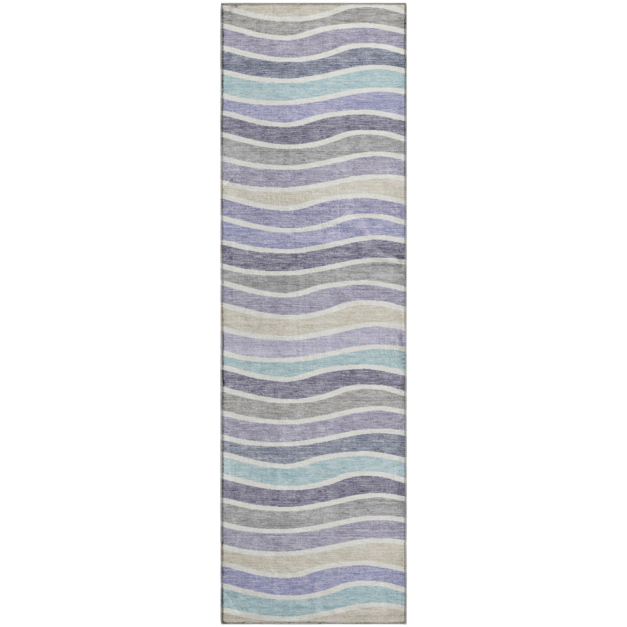 Marrakech Machine Washable Transitional Lavender Purple Rug 2'3" x 7'6" #shape_Runner