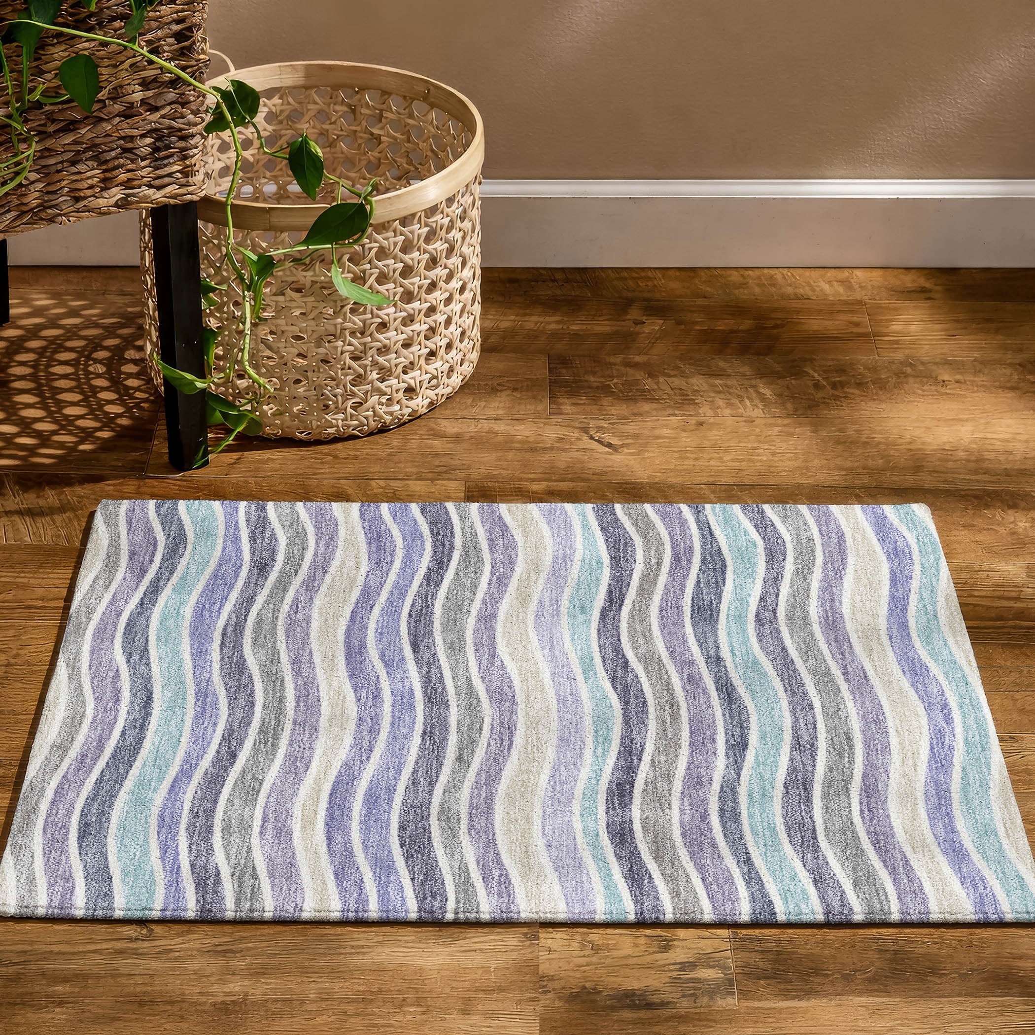 Marrakech Machine Washable Transitional Lavender Purple Rug 1'8" x 2'6" #shape_Rectangle