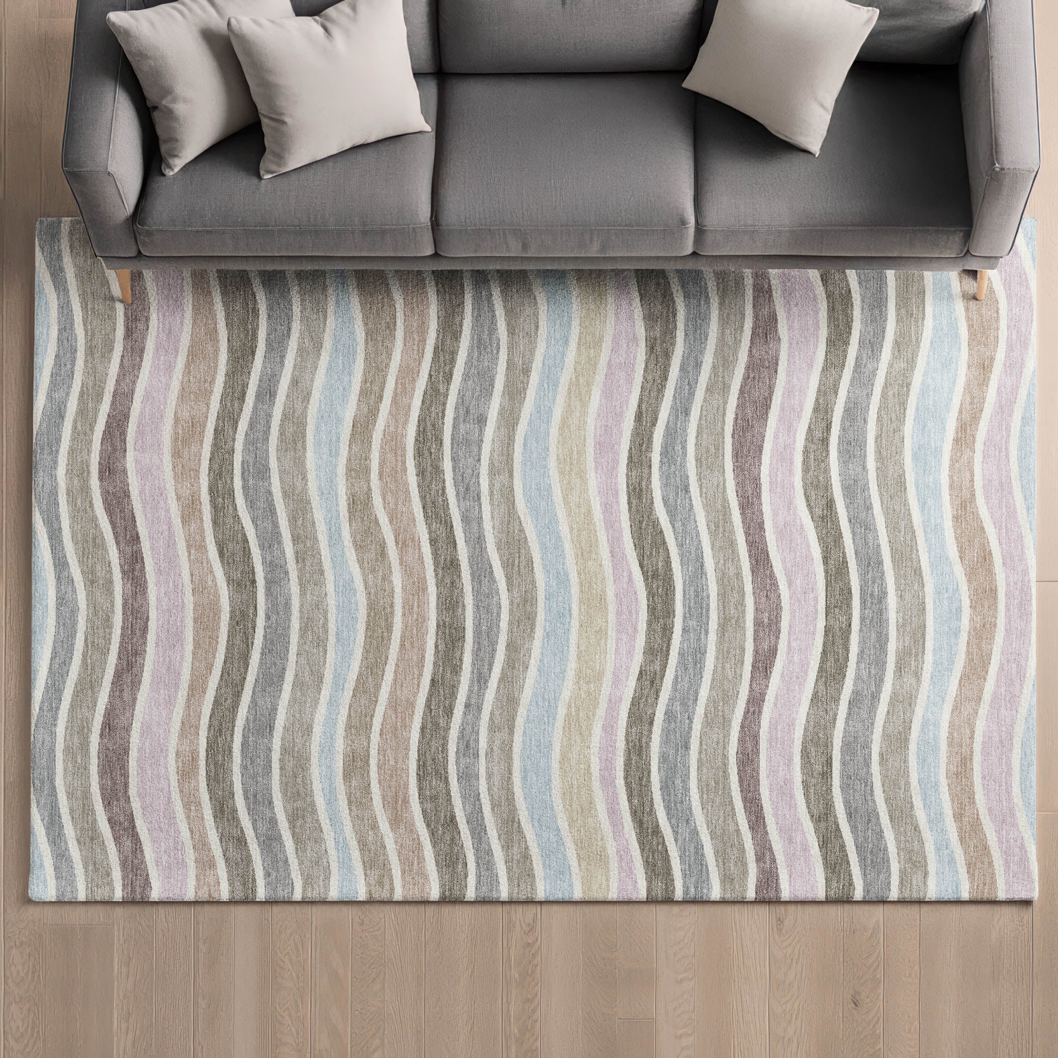 Marrakech Machine Washable Transitional Tan Brown Rug 3' x 5' #shape_Rectangle