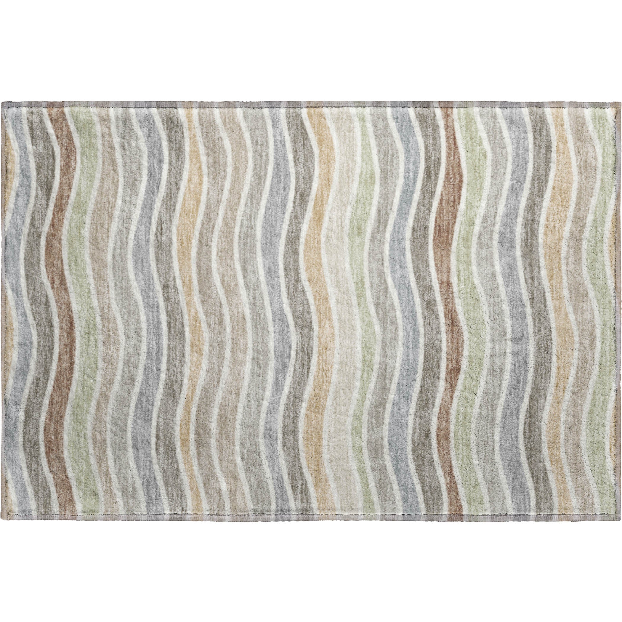 Marrakech Machine Washable Transitional Taupe Brown Rug 1'8" x 2'6" #shape_Rectangle
