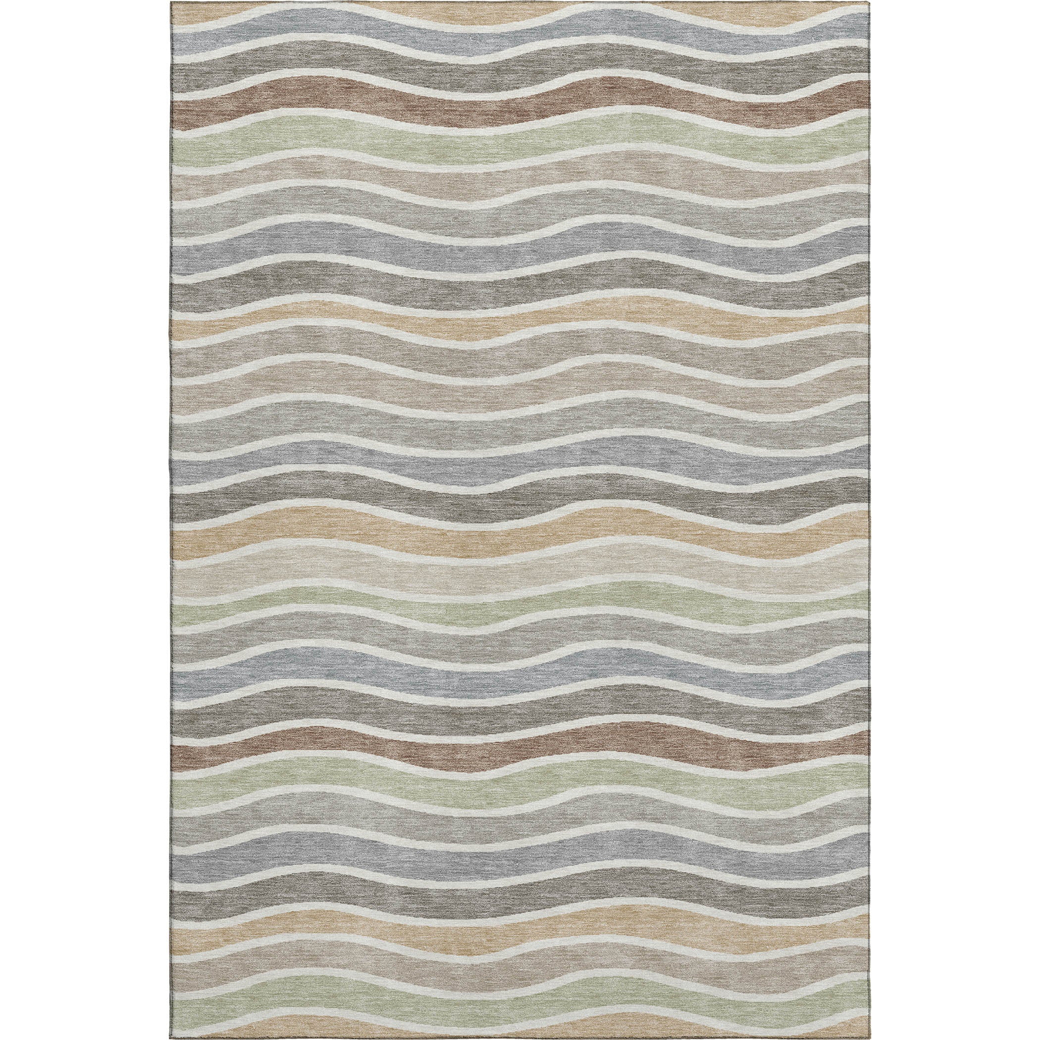 Marrakech Machine Washable Transitional Taupe Brown Rug 3' x 5' #shape_Rectangle