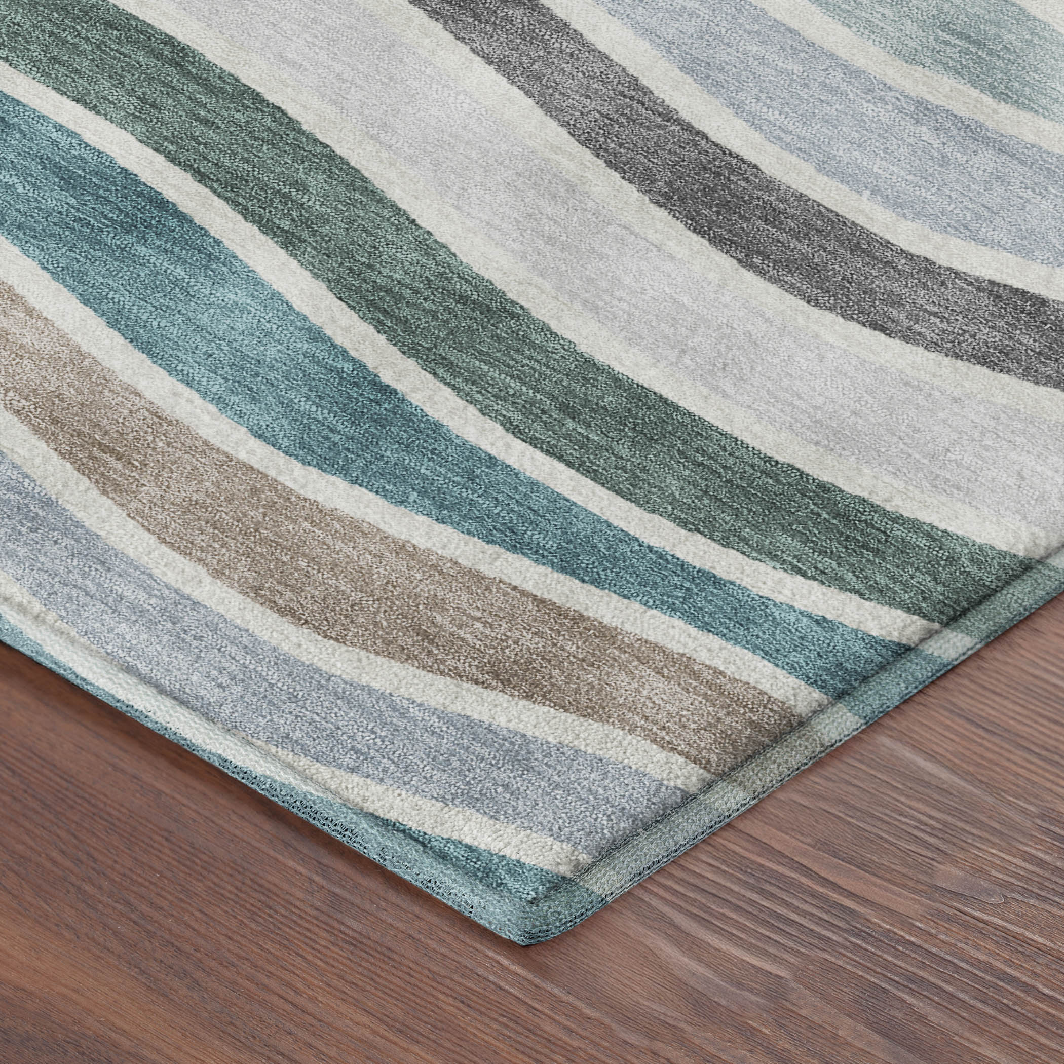 Marrakech Machine Washable Transitional Teal Rug 1'8" x 2'6" #shape_Rectangle