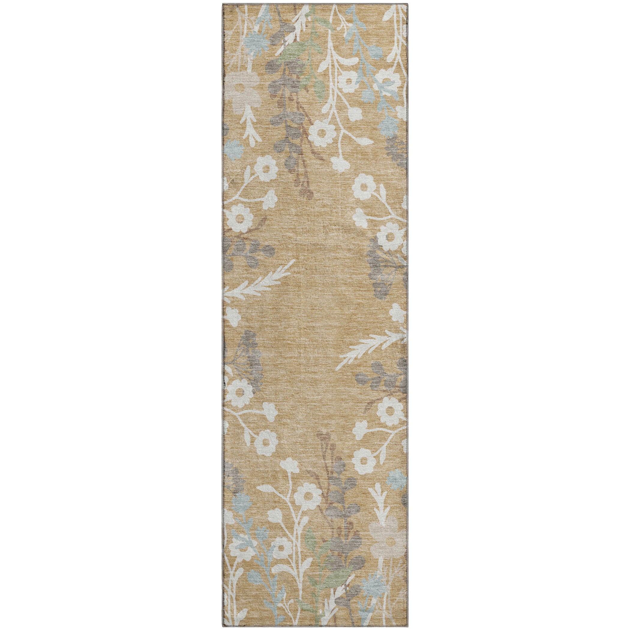 Mostar Machine Washable Transitional Gold Rug 2'3" x 7'6" #shape_Runner