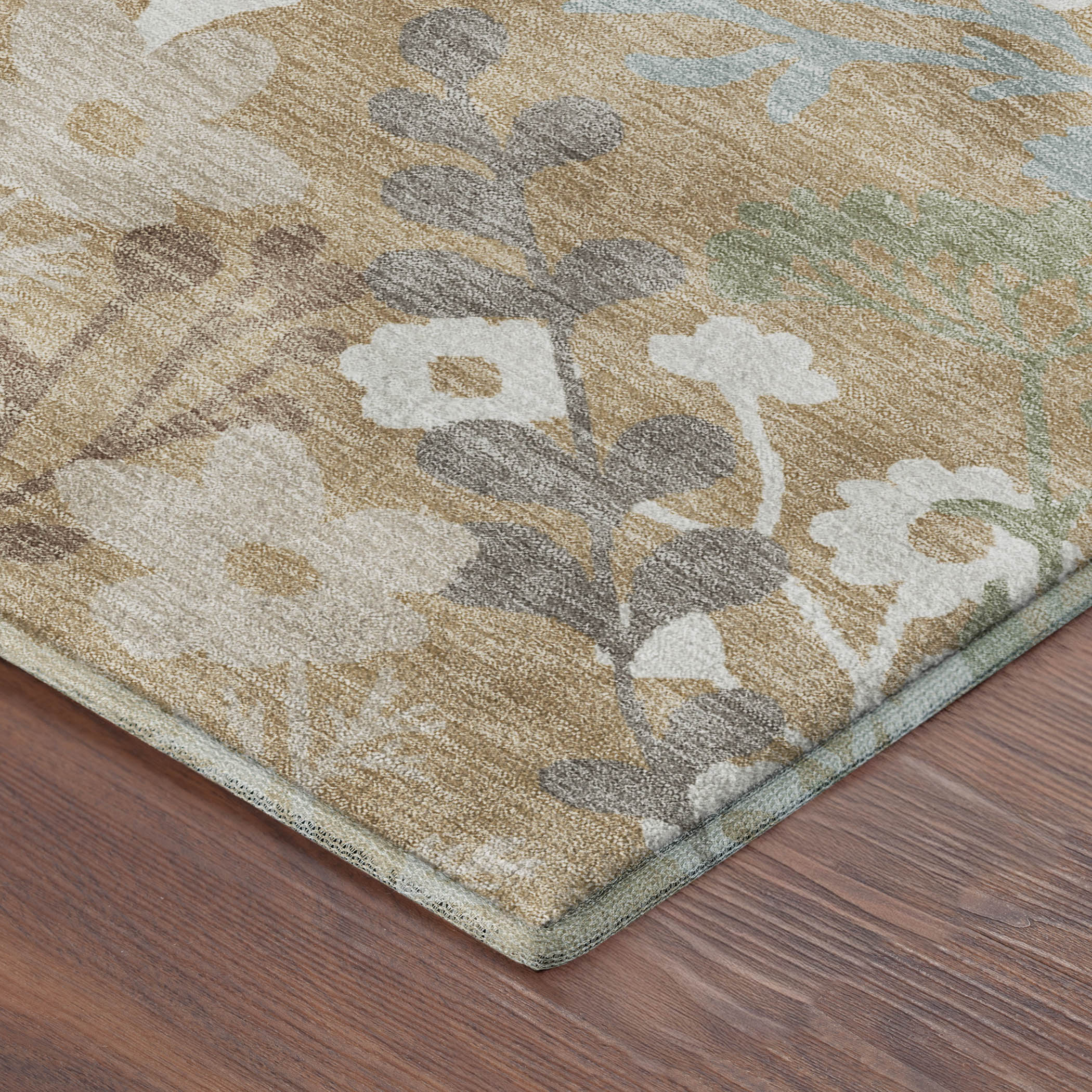 Mostar Machine Washable Transitional Gold Rug 1'8" x 2'6" #shape_Rectangle