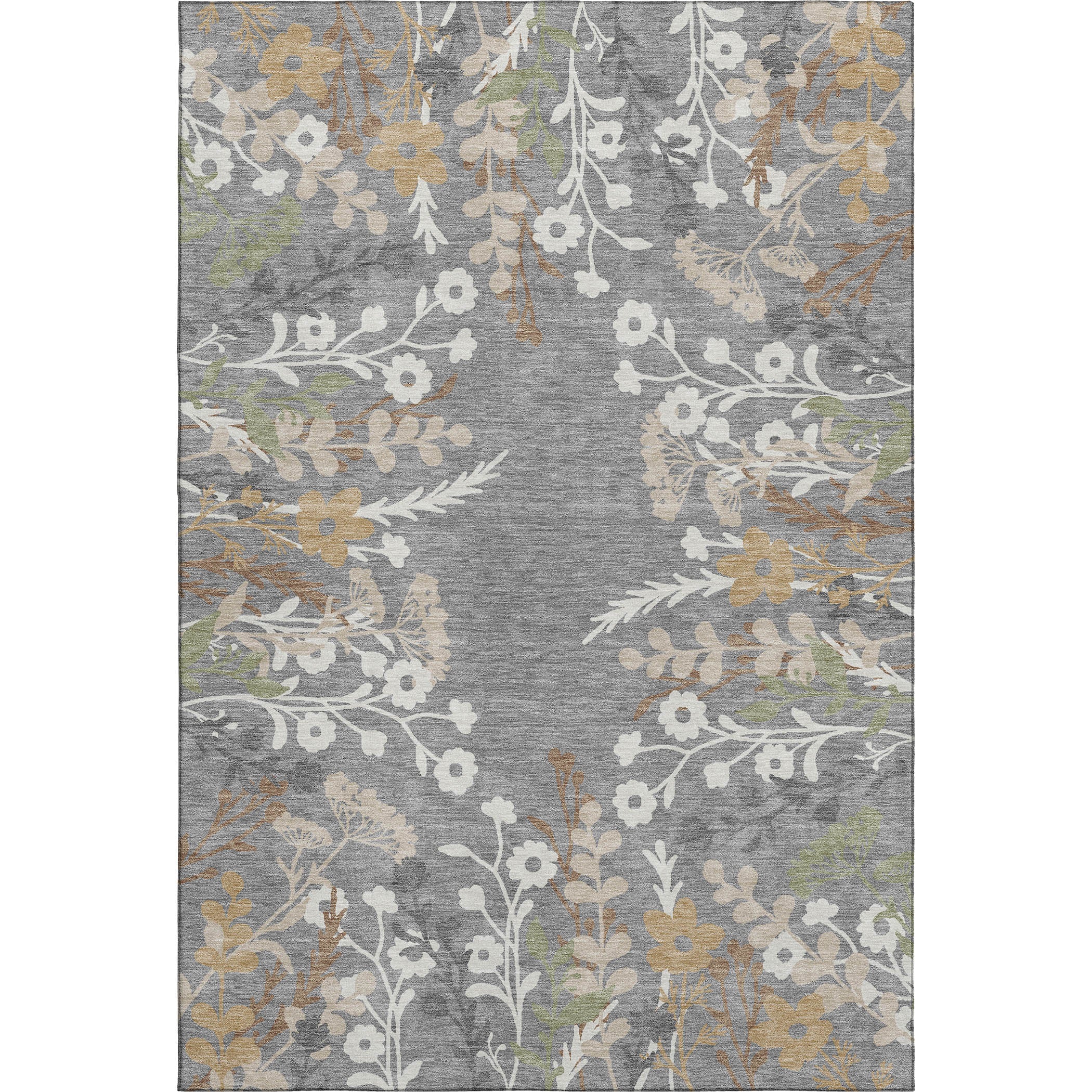 Mostar Machine Washable Transitional Gray Rug 3' x 5' #shape_Rectangle