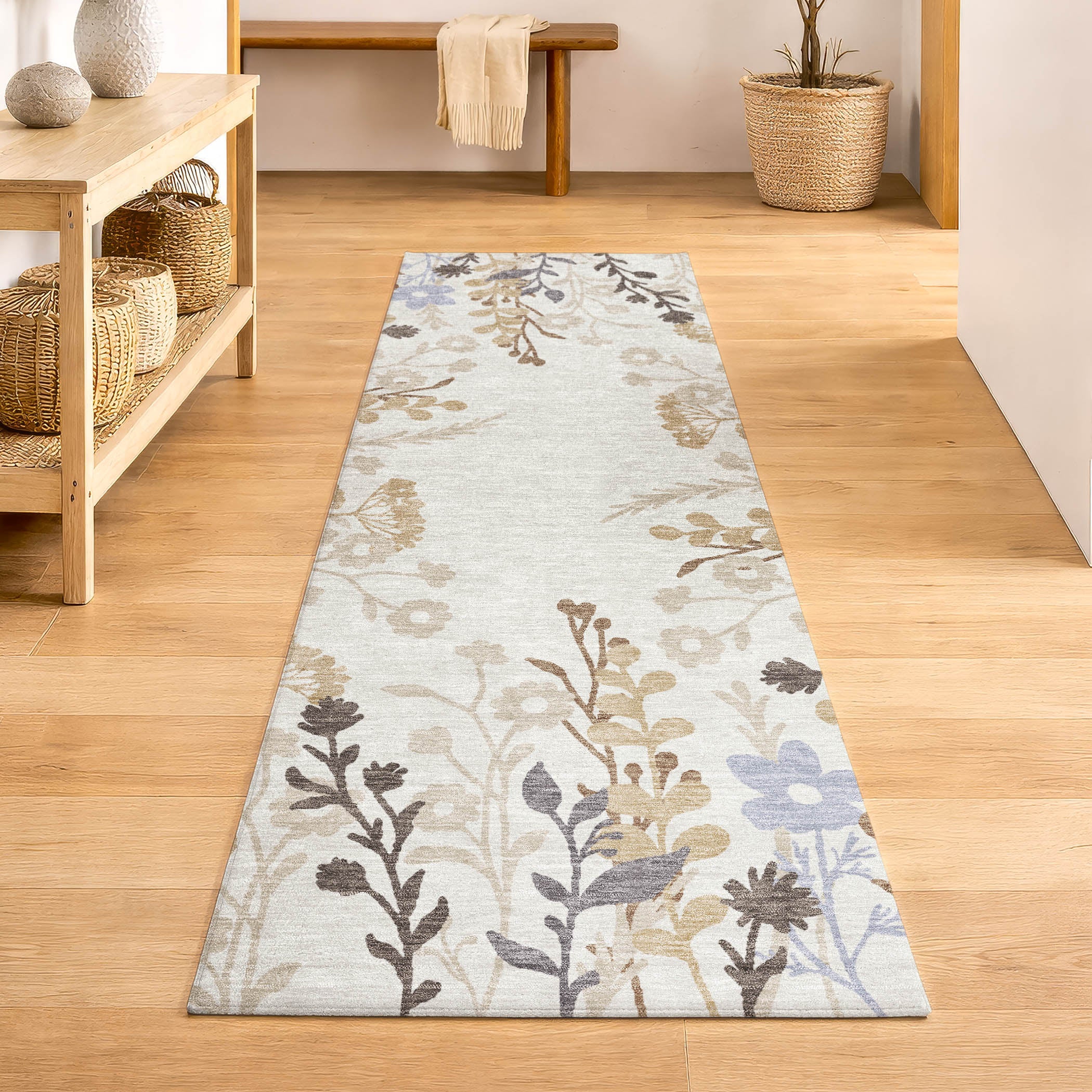Mostar Machine Washable Transitional Ivory Rug 2'3" x 7'6" #shape_Runner