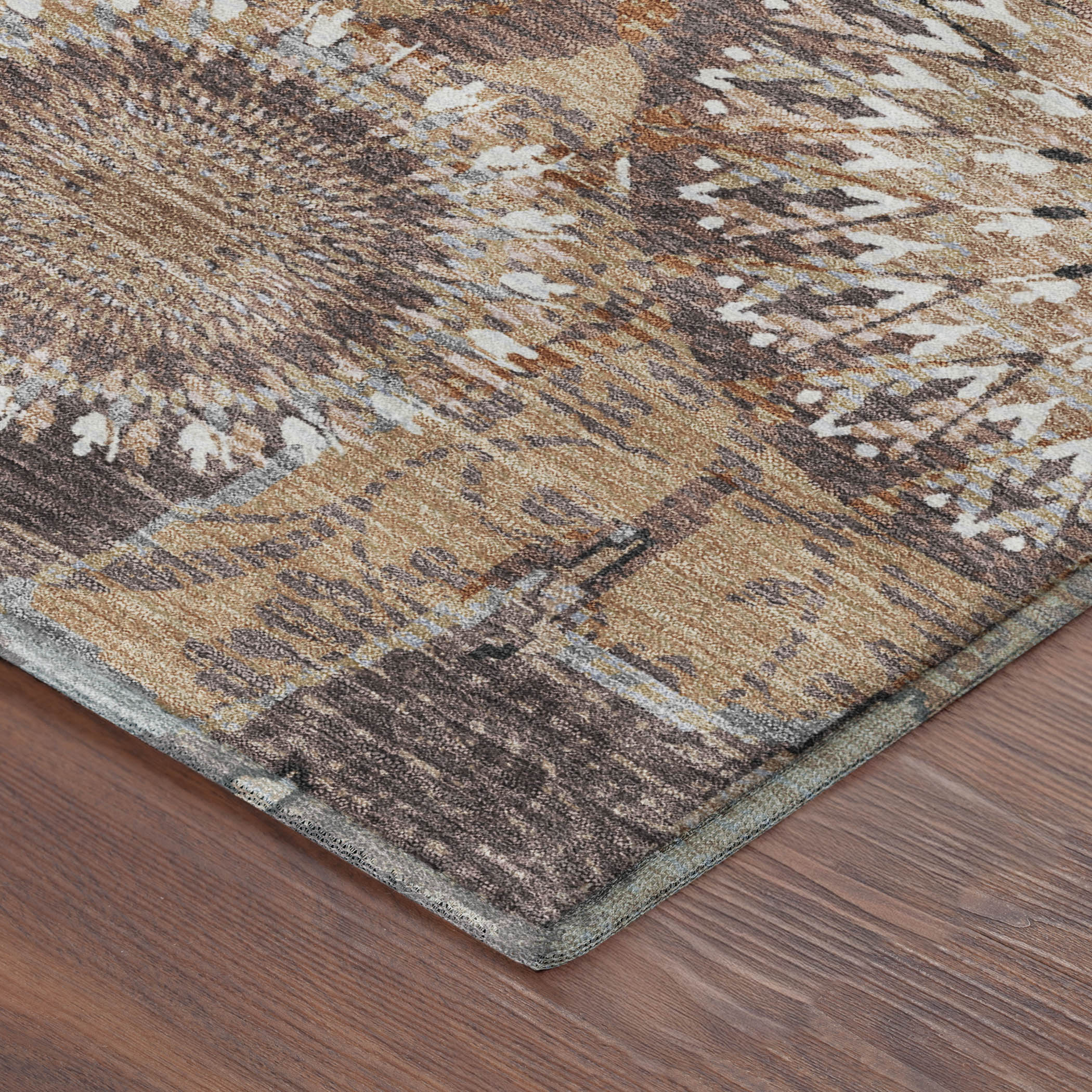 Marrakech Machine Washable Transitional Copper Orange Rug 1'8" x 2'6" #shape_Rectangle